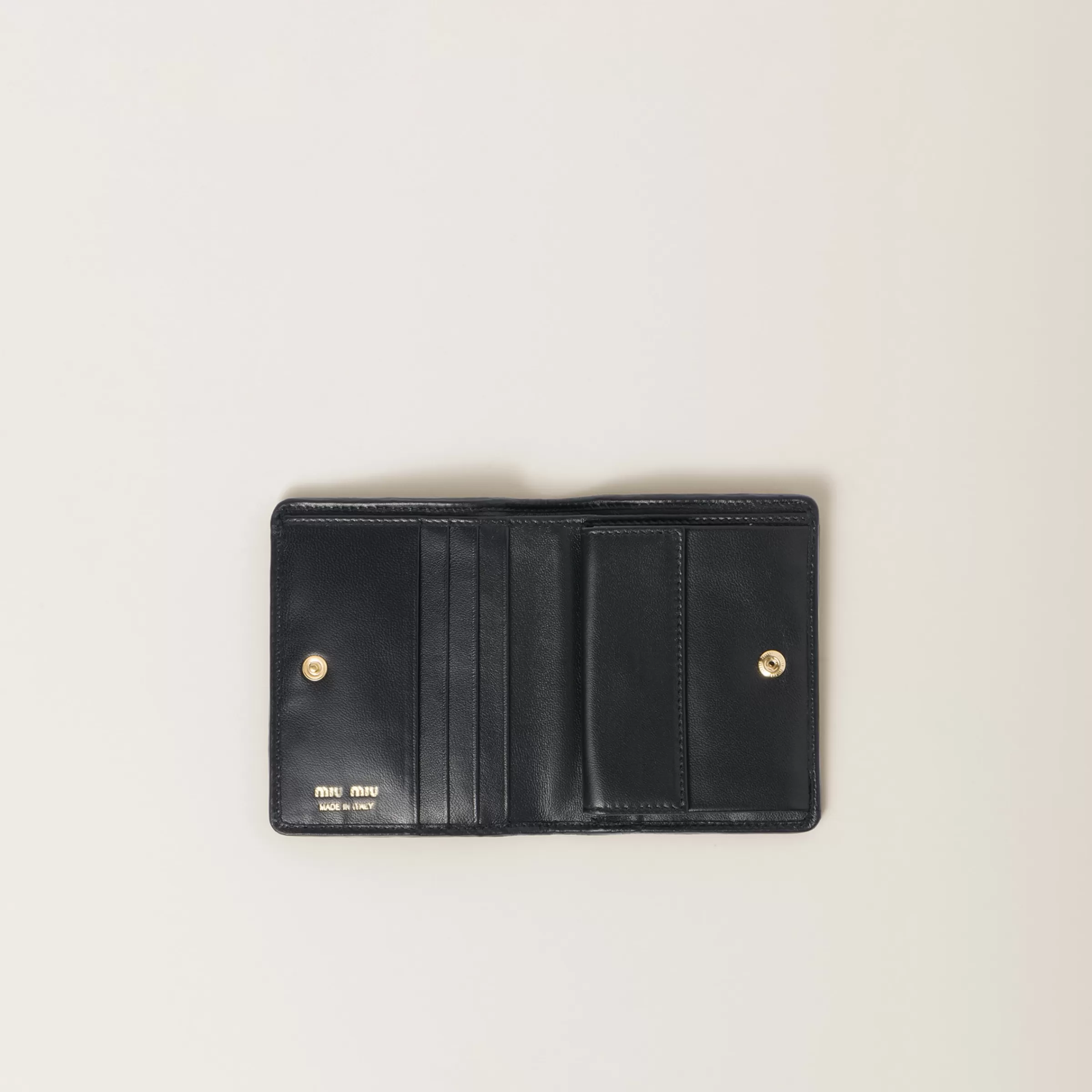 Miu Miu Small Matelassé Nappa Leather Wallet |
