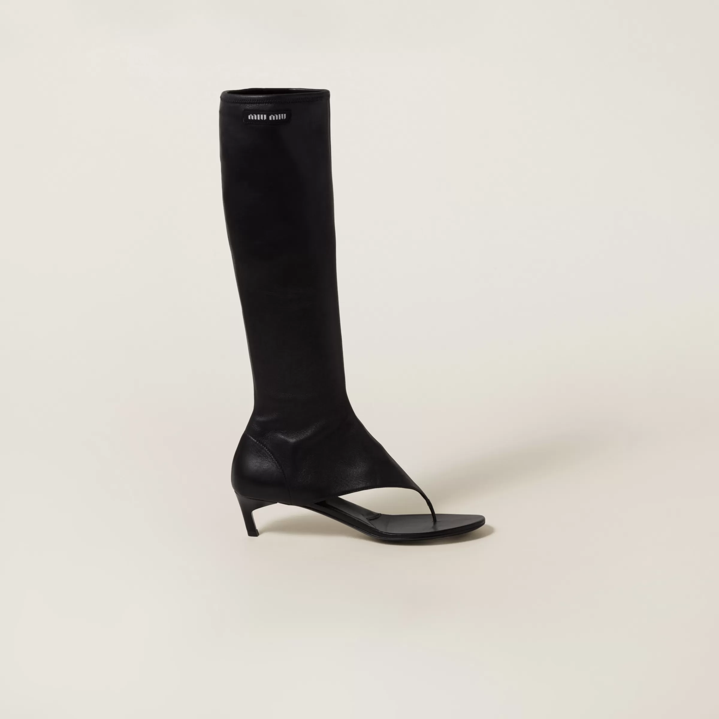 Miu Miu Stretch Nappa Leather Thong Boots |