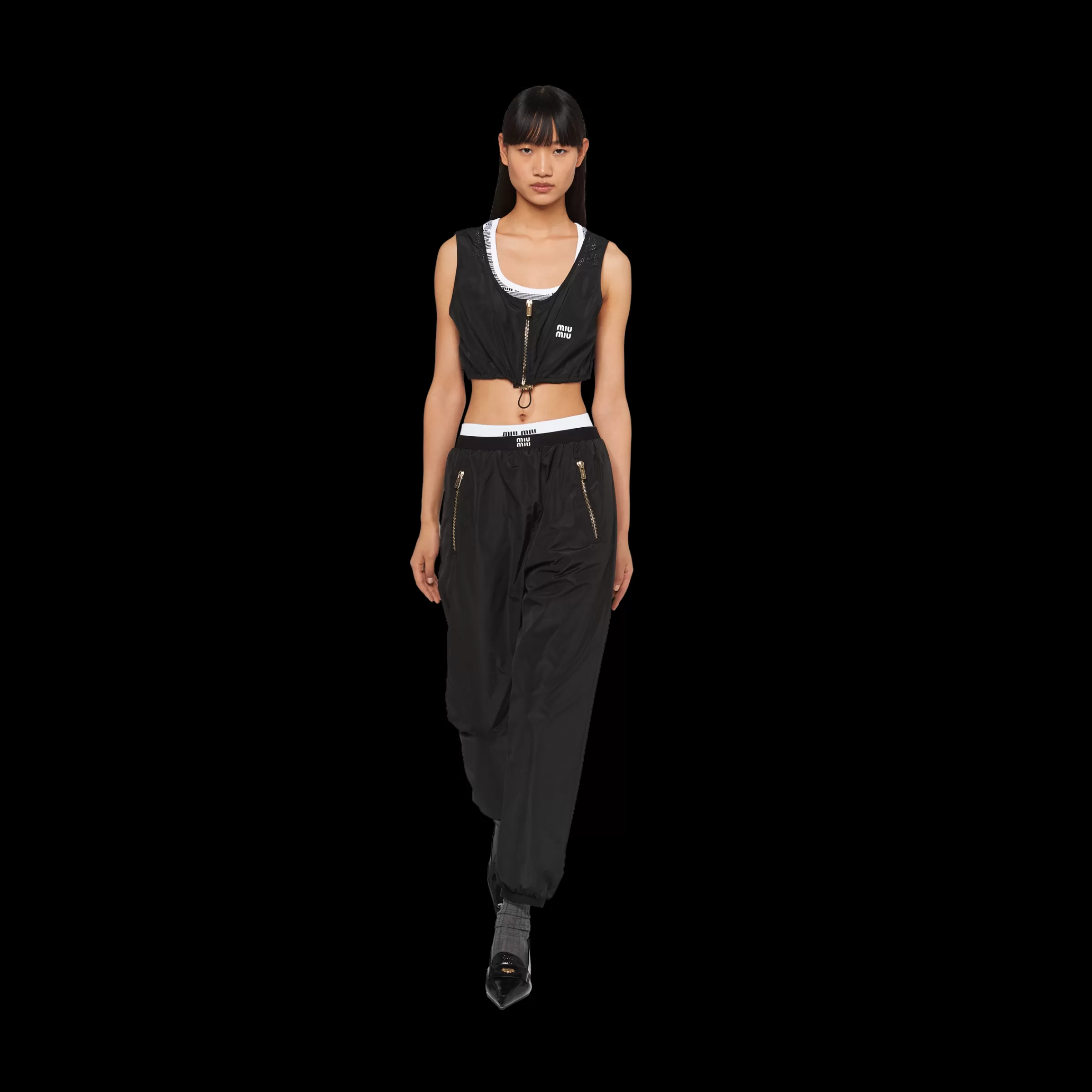 Miu Miu Technical Silk Joggers |
