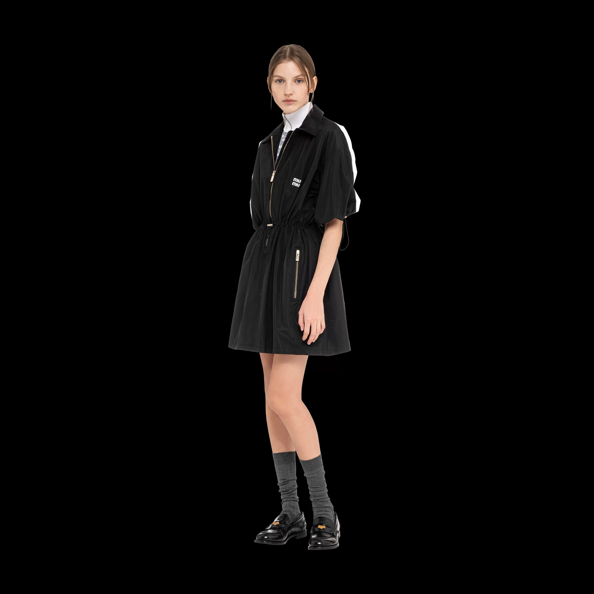 Miu Miu Technical Silk Mini-dress |