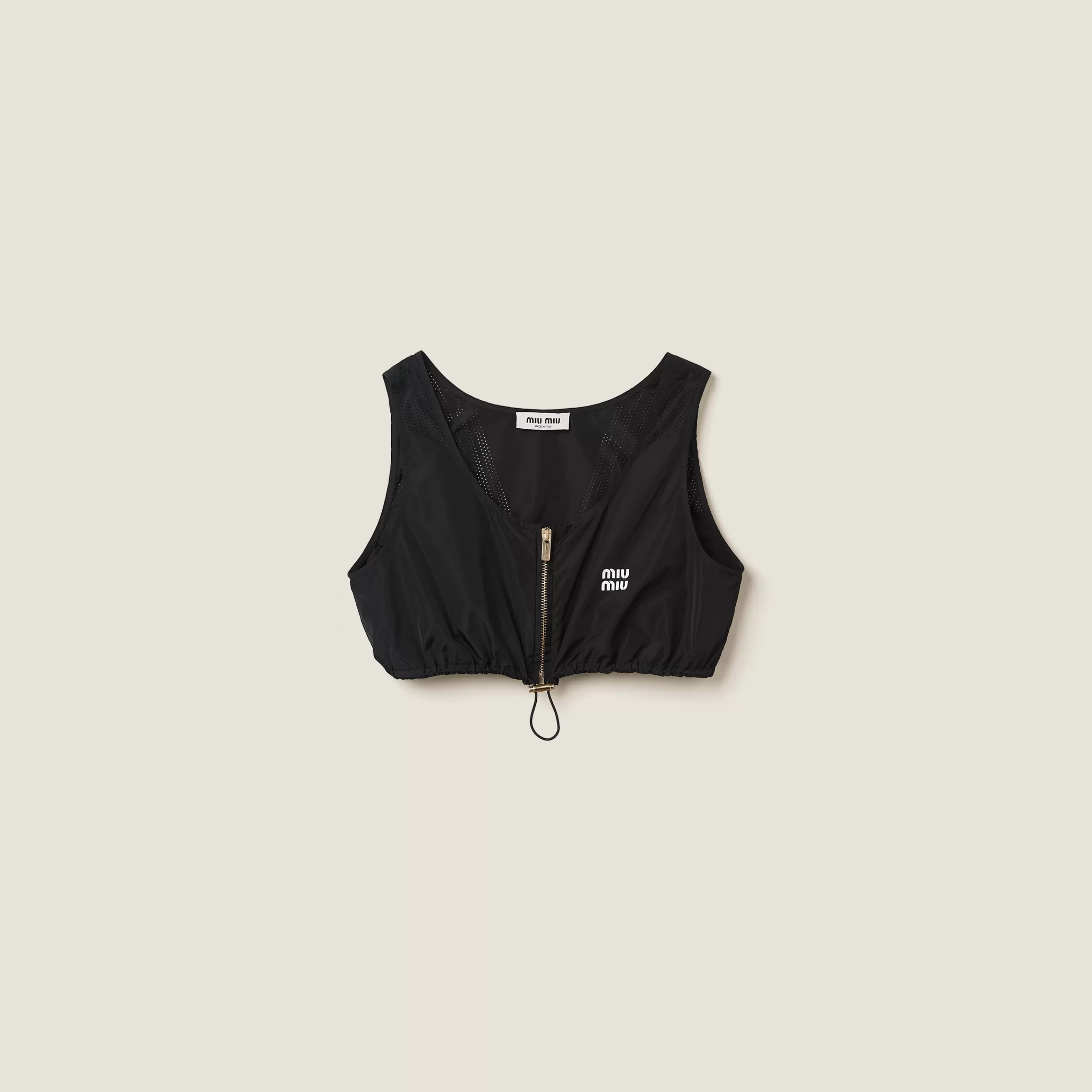 Miu Miu Technical Silk Top |