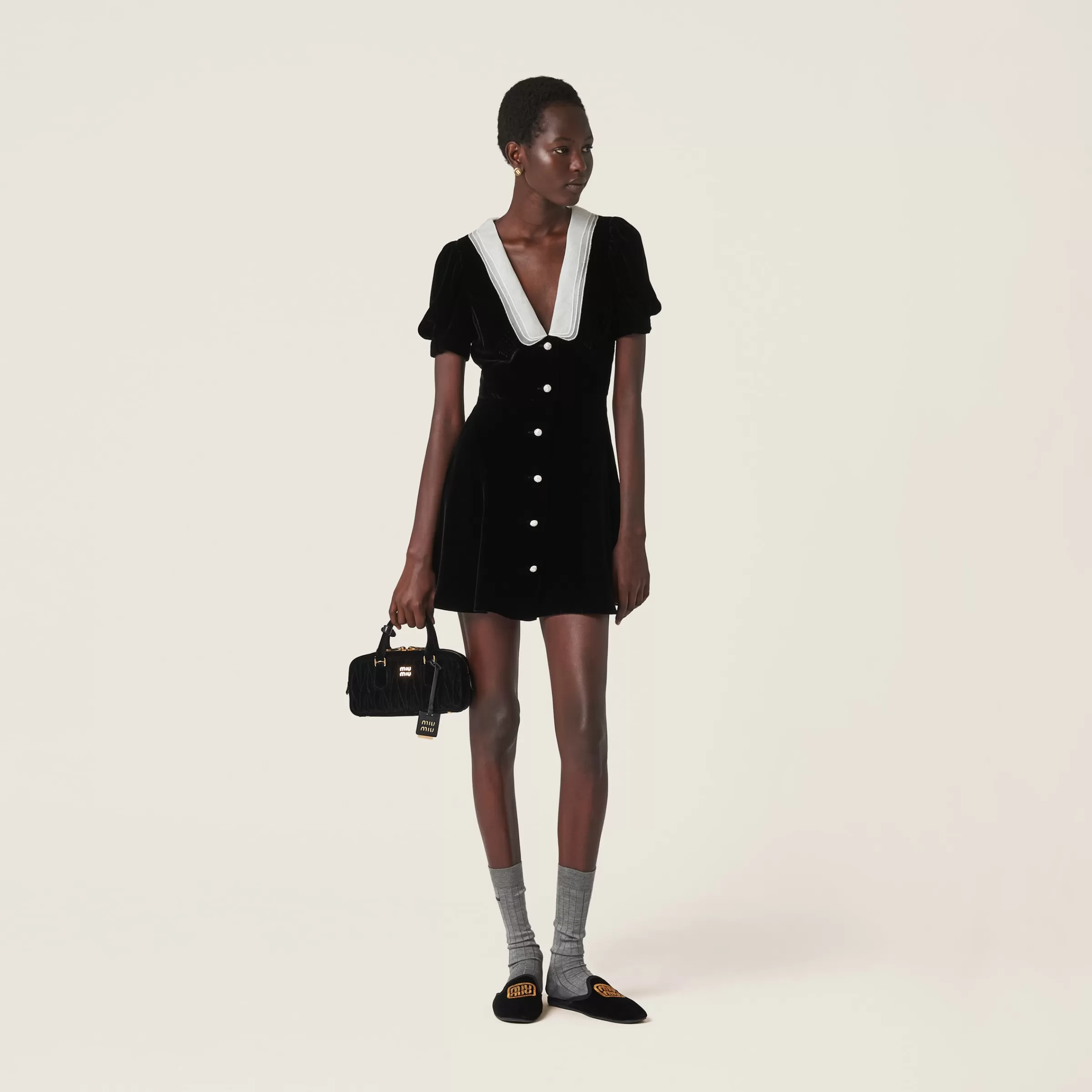 Miu Miu Velvet Minidress |