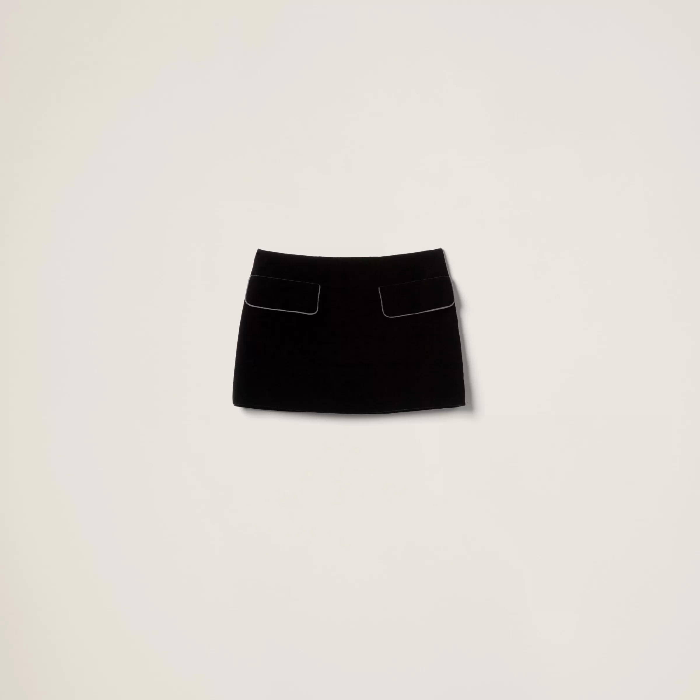 Miu Miu Velvet Miniskirt |