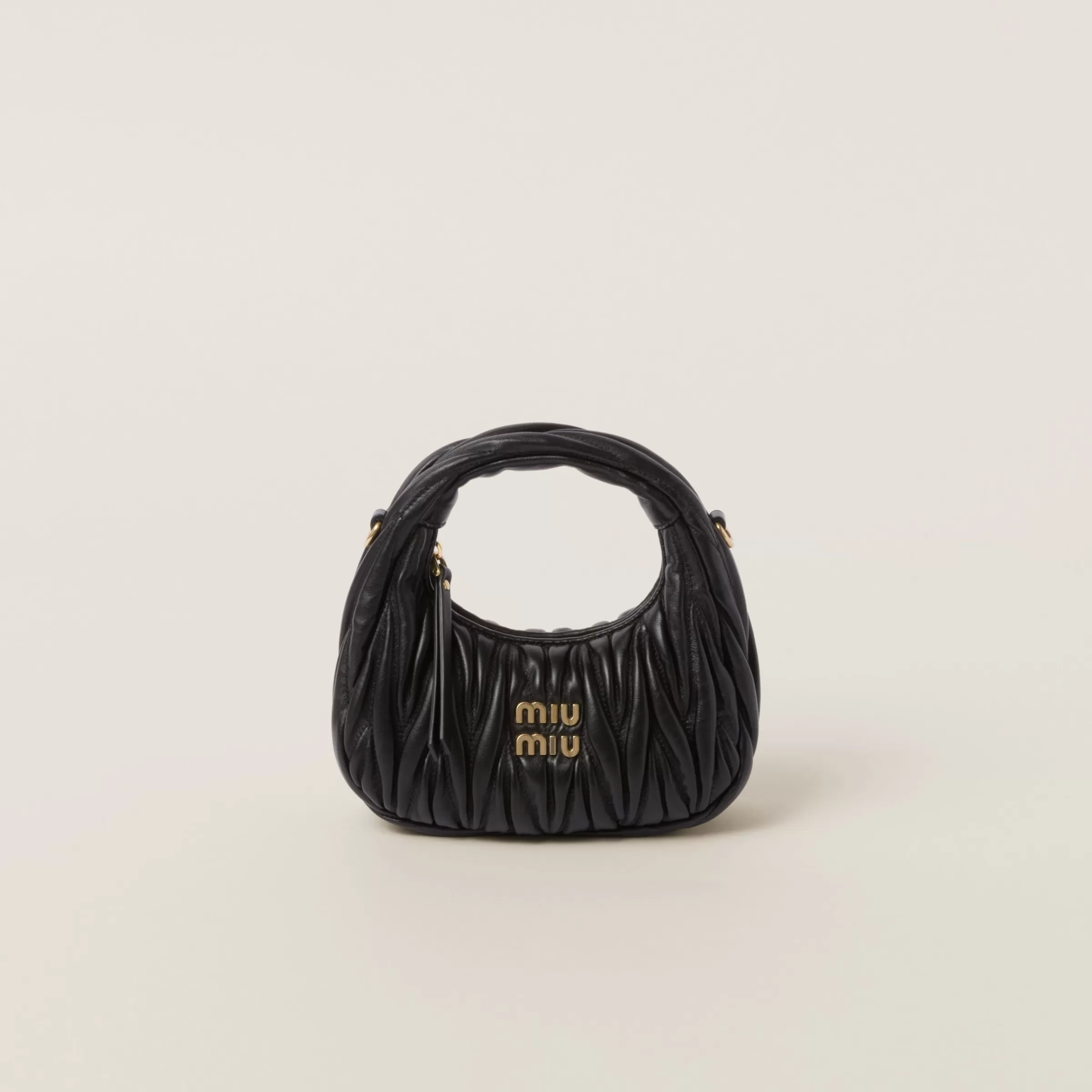 Miu Miu Wander Matelassé Nappa Leather Hobo Mini-bag |