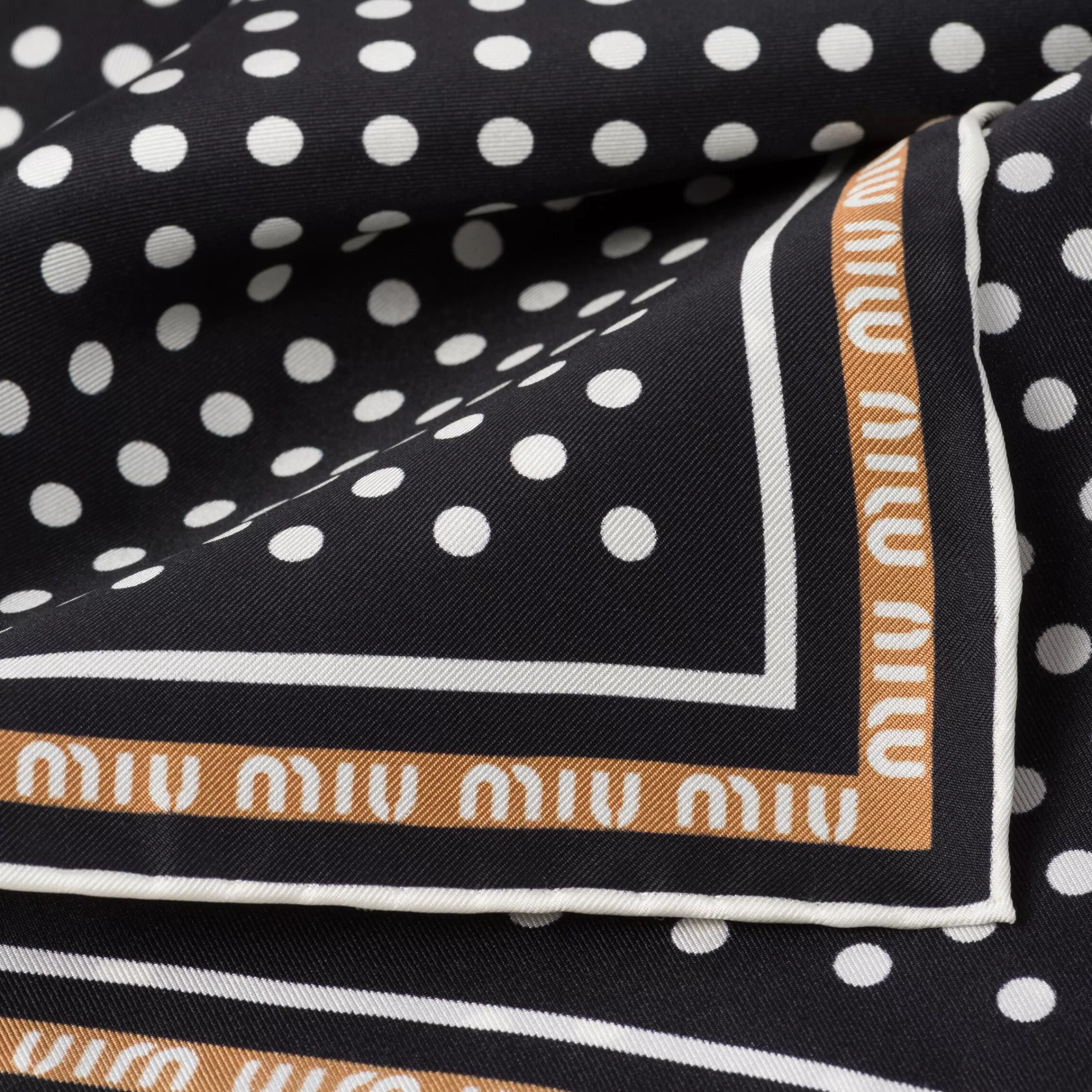 Miu Miu Printed Twill Scarf |
