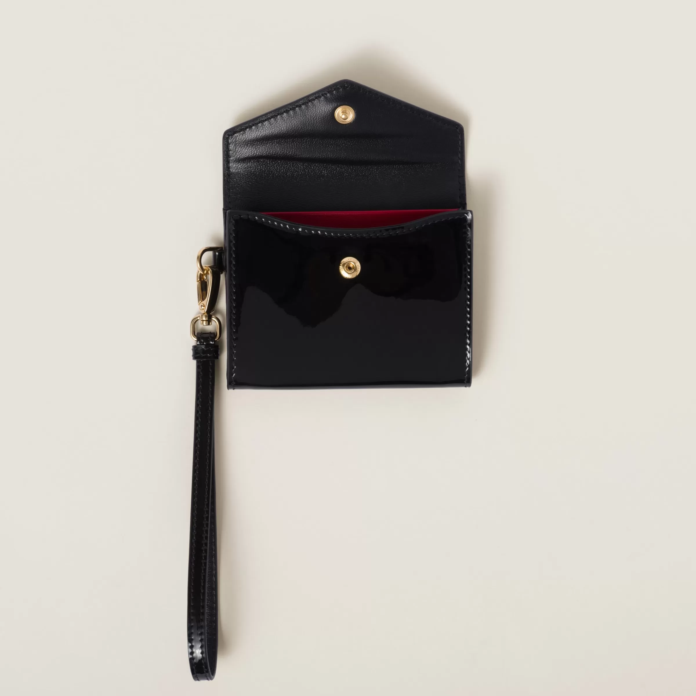 Miu Miu Patent Leather Card Holder |