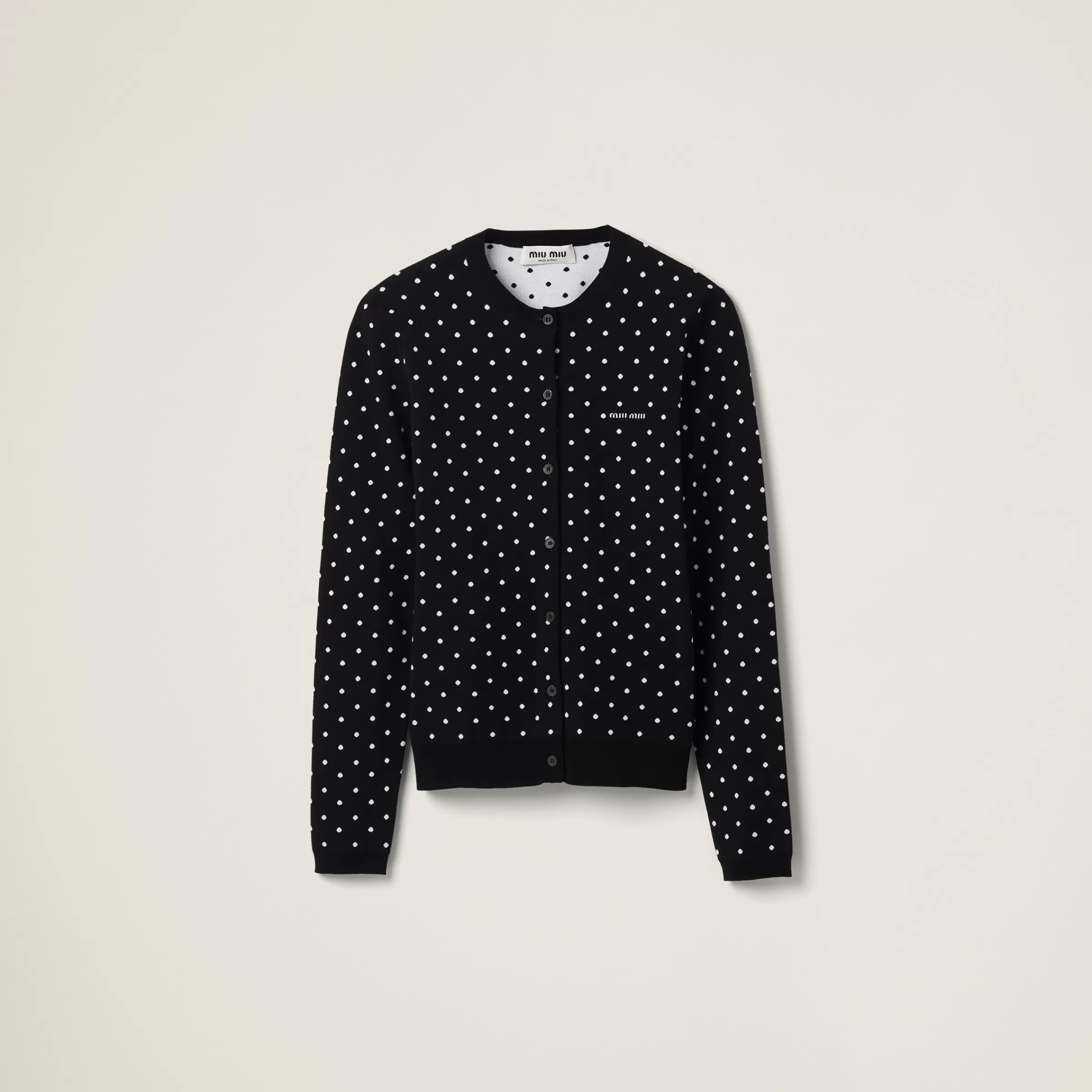 Miu Miu Polka-dot Viscose Cardigan |