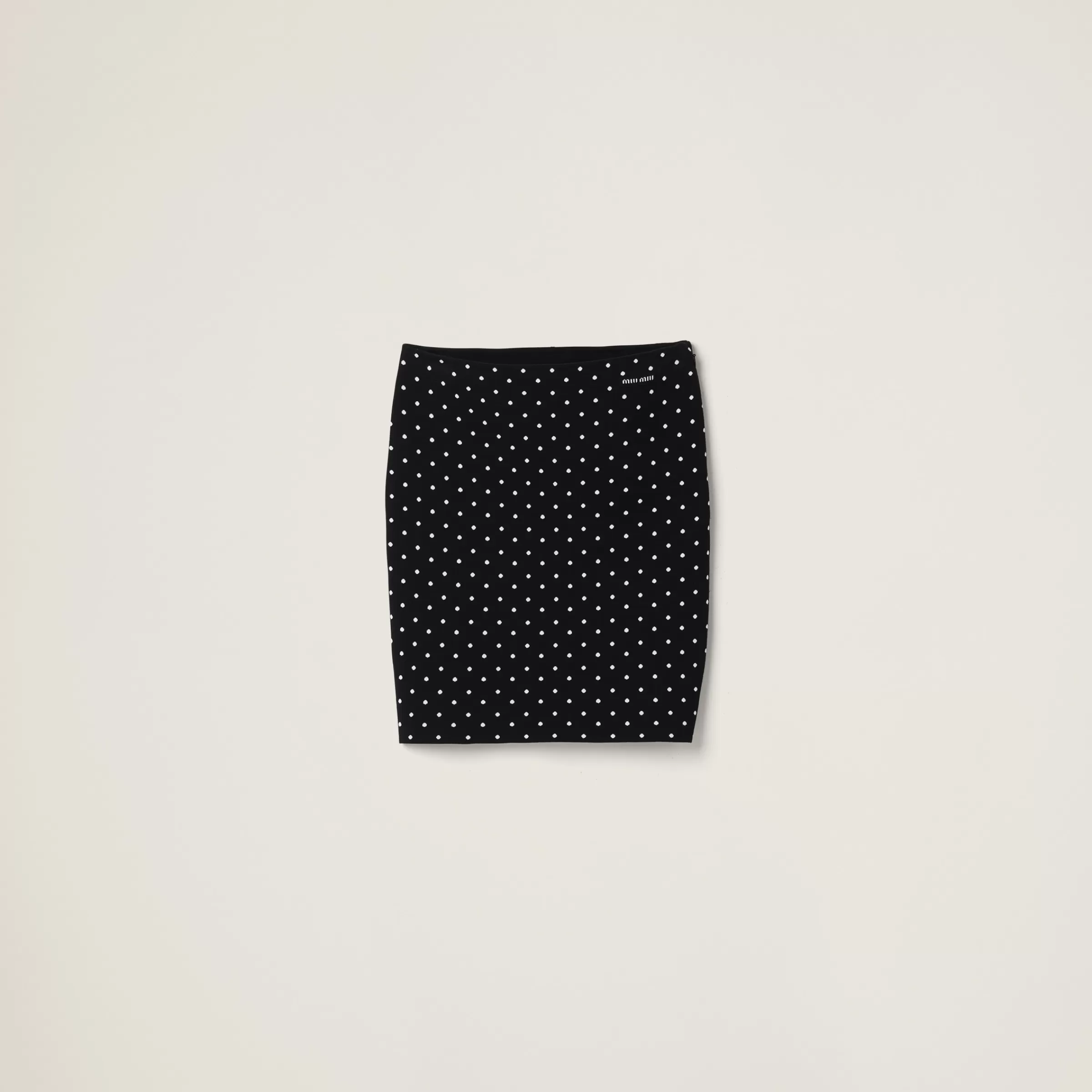 Miu Miu Polka-dot Viscose Skirt |