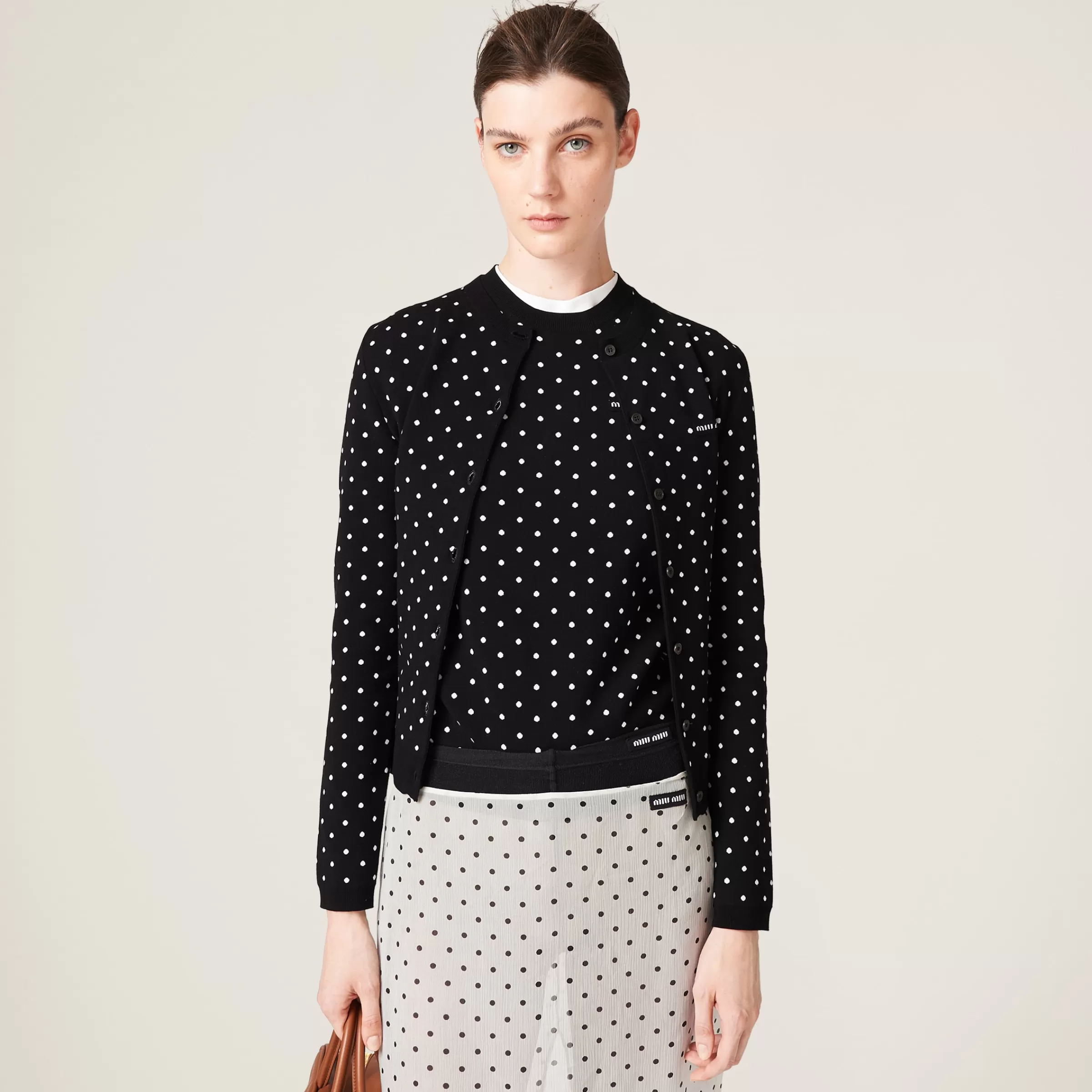 Miu Miu Polka-dot Viscose Sweater |