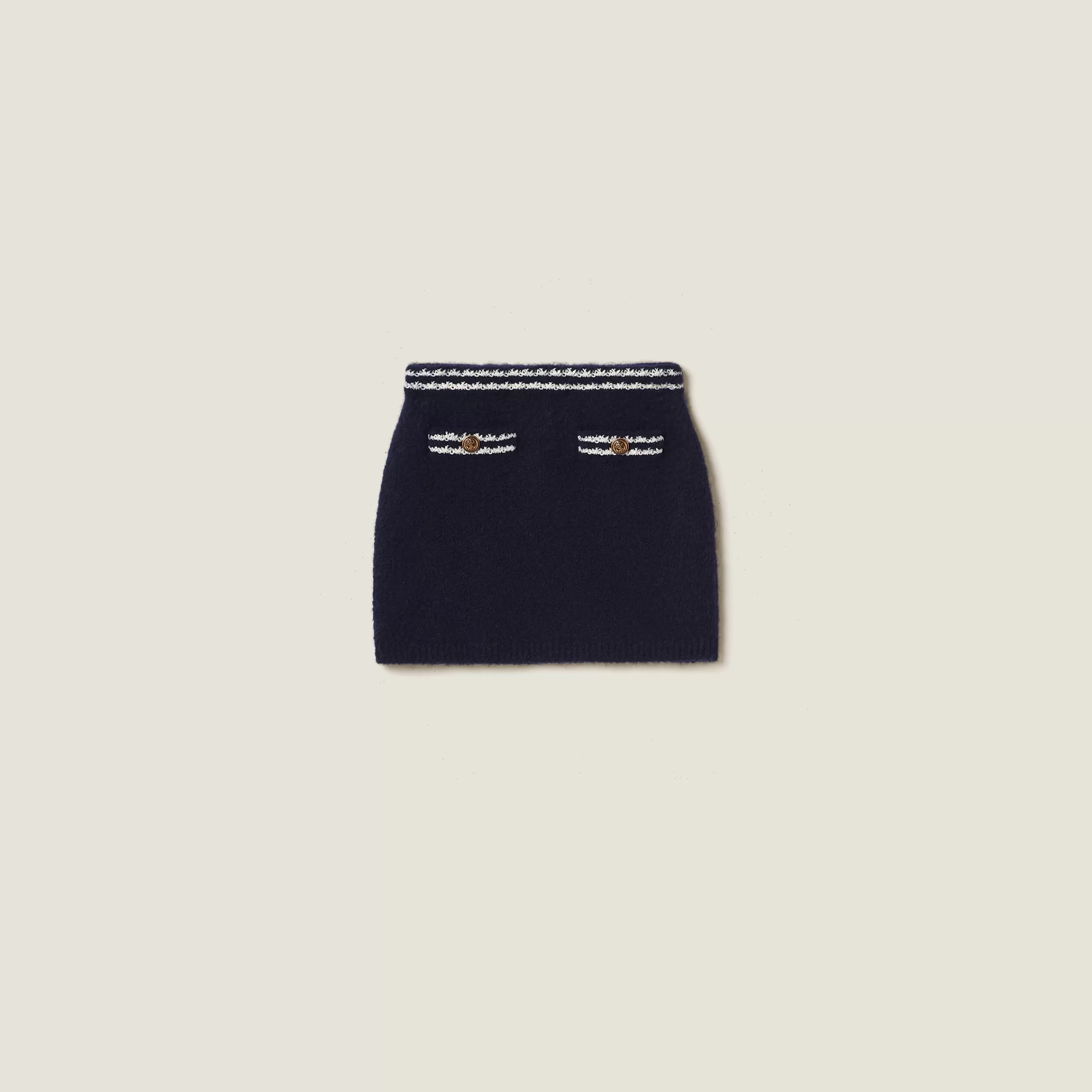 Miu Miu Cashmere And Silk Miniskirt |