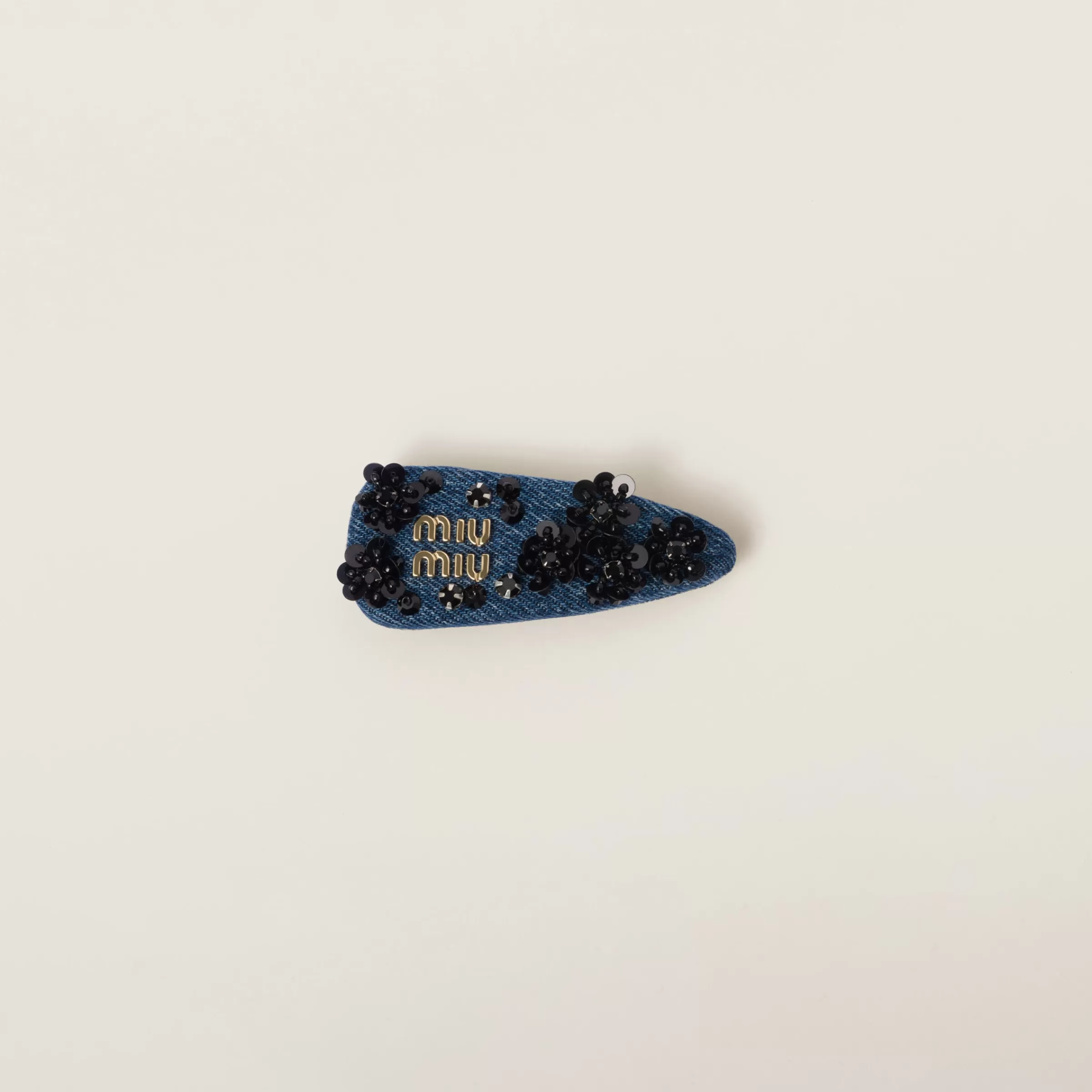 Miu Miu Denim Hair Clip |