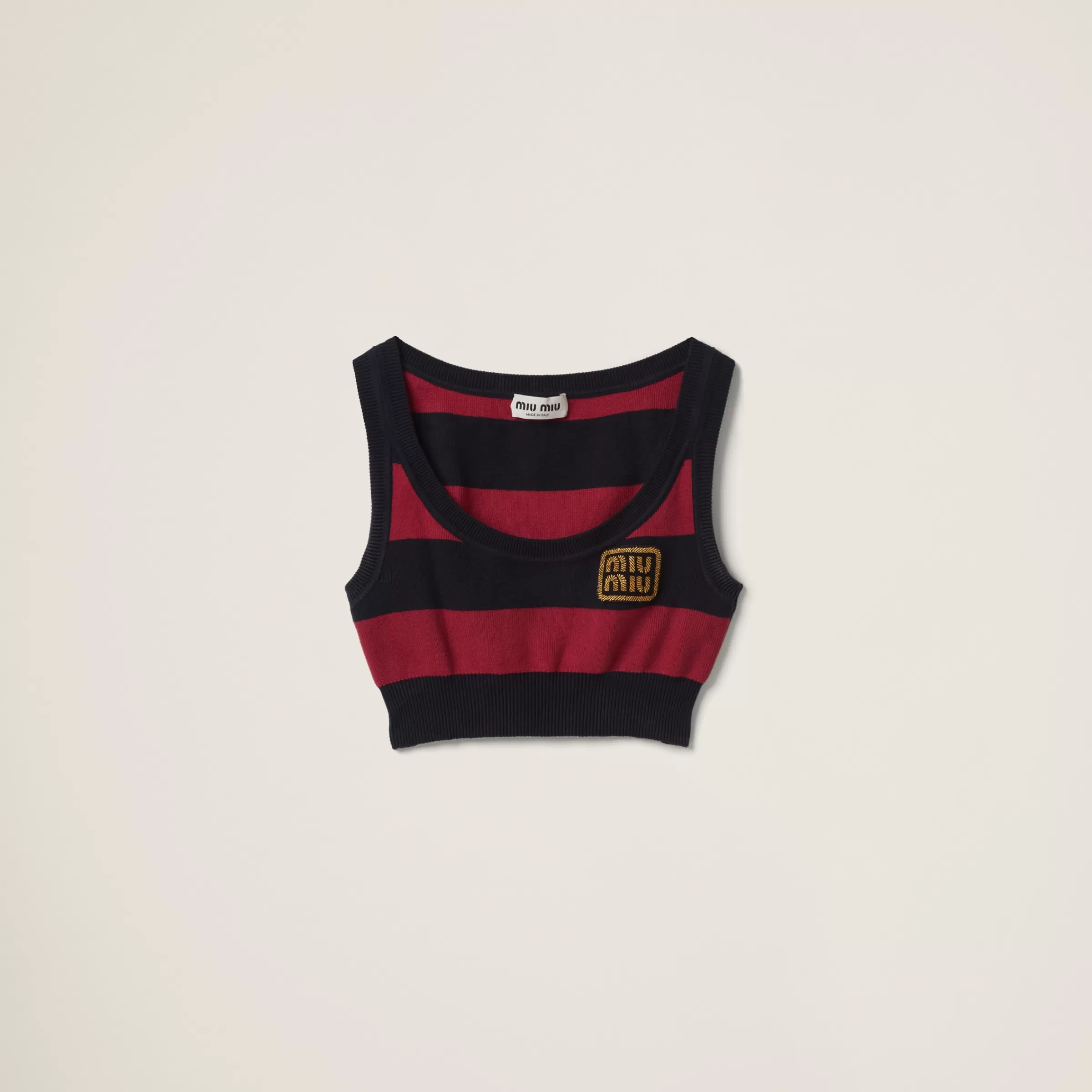 Miu Miu Cotton Knit Top |