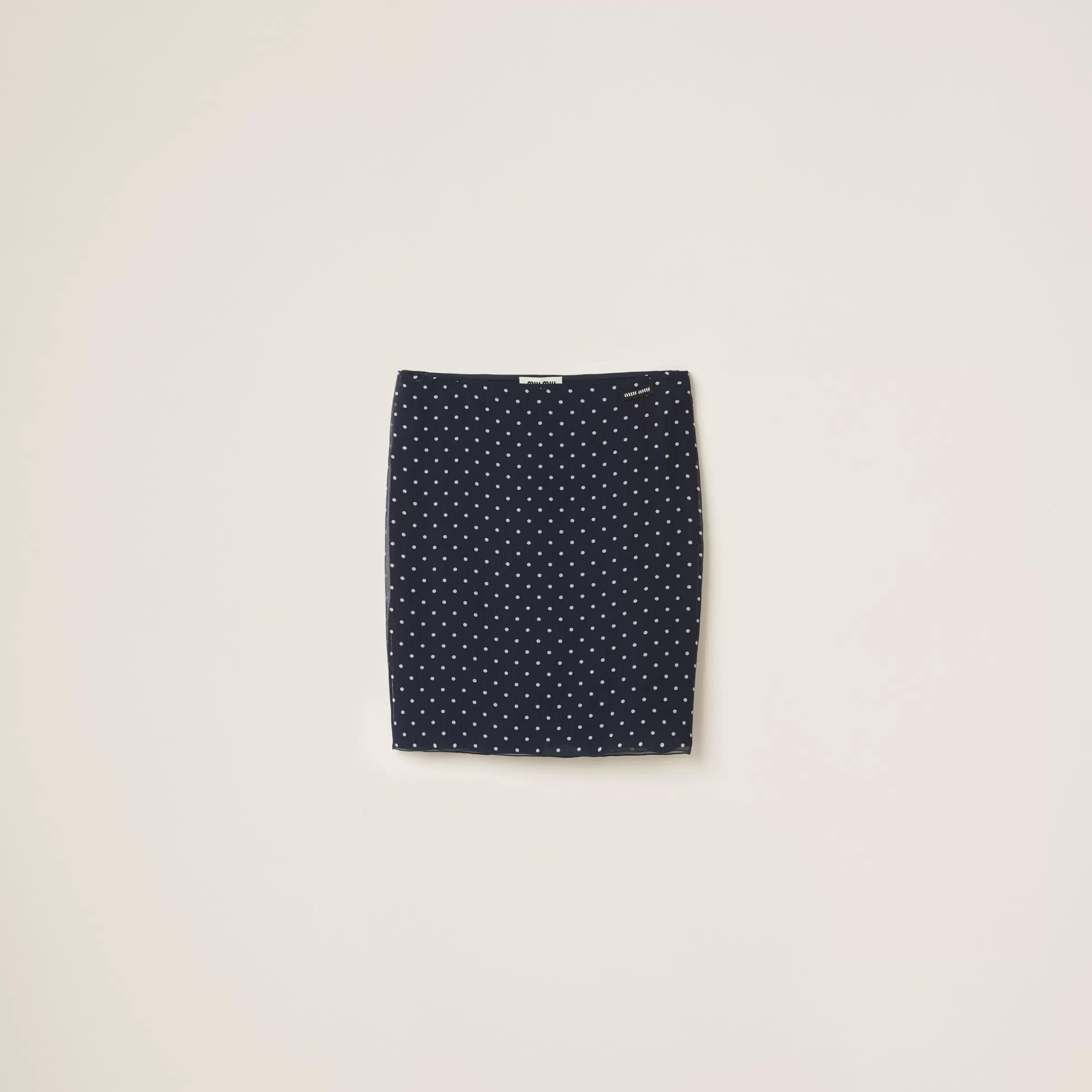 Miu Miu Polka-dot Chiffon Skirt |