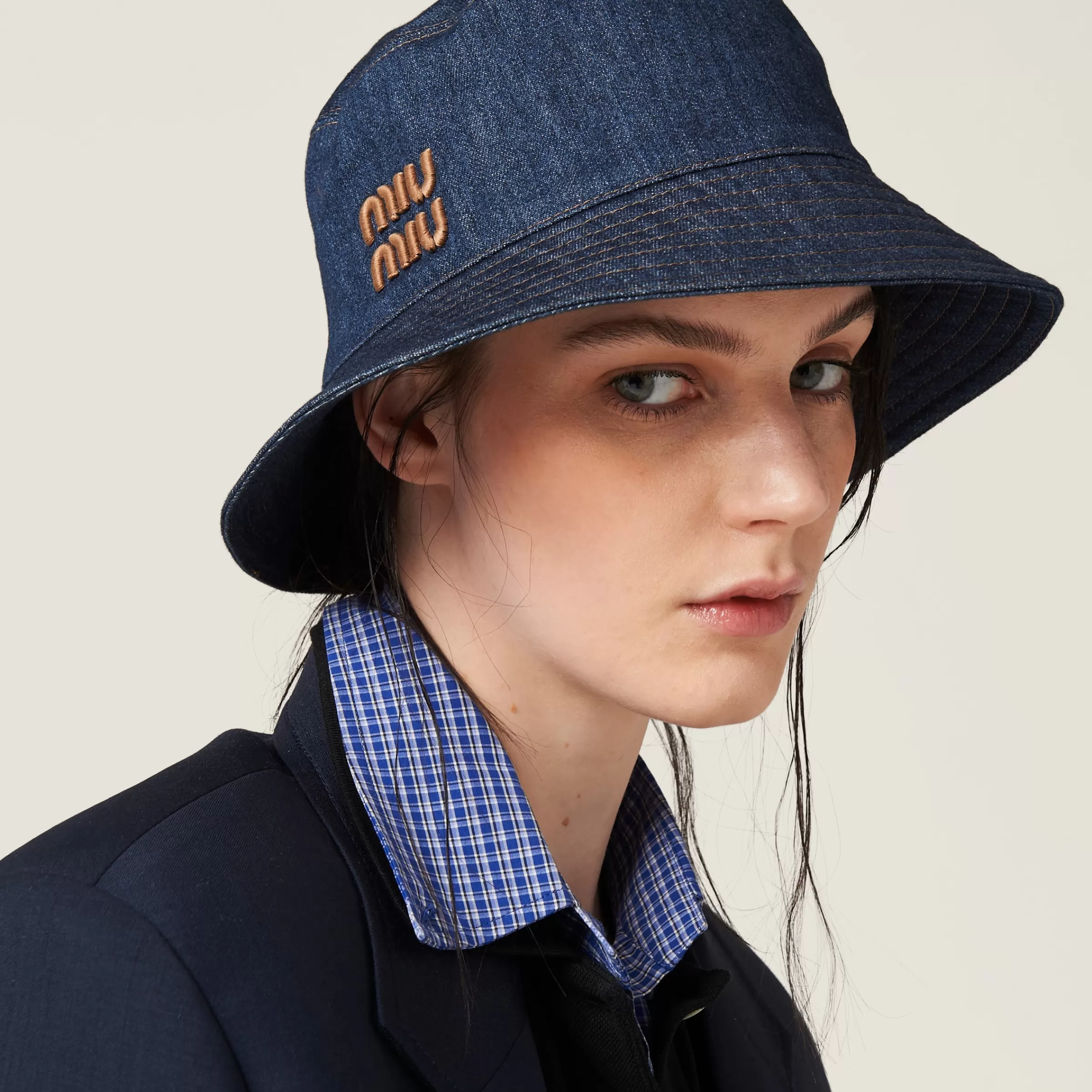 Miu Miu Denim Bucket Hat |
