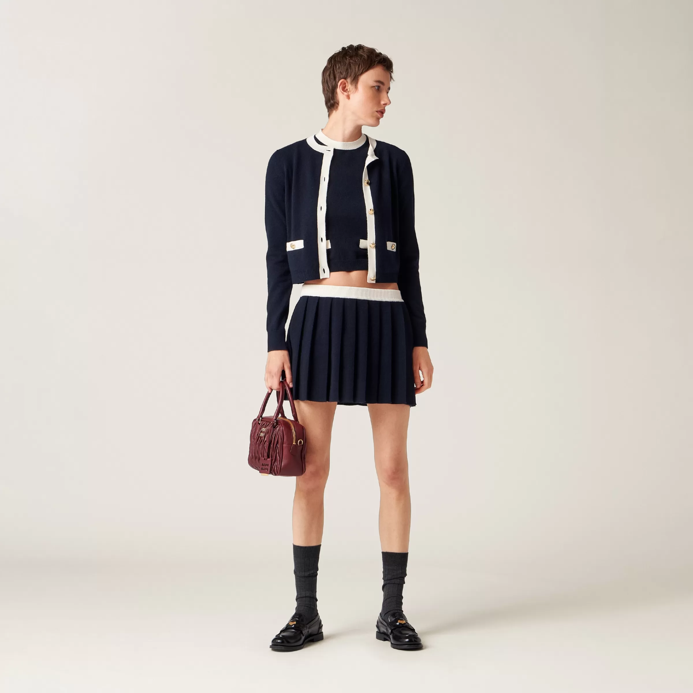 Miu Miu Cashmere Knit Cardigan |
