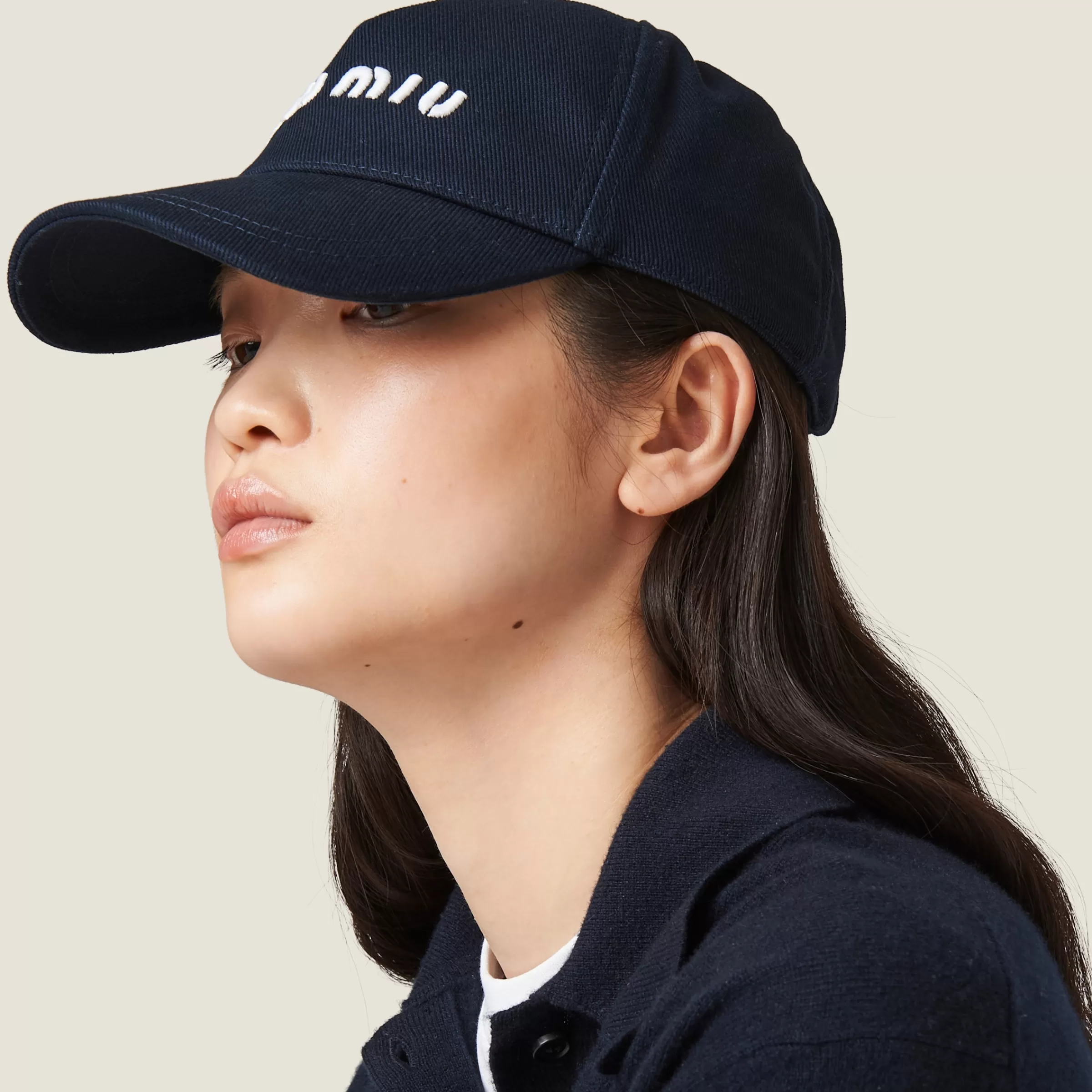 Miu Miu Drill Baseball Cap |