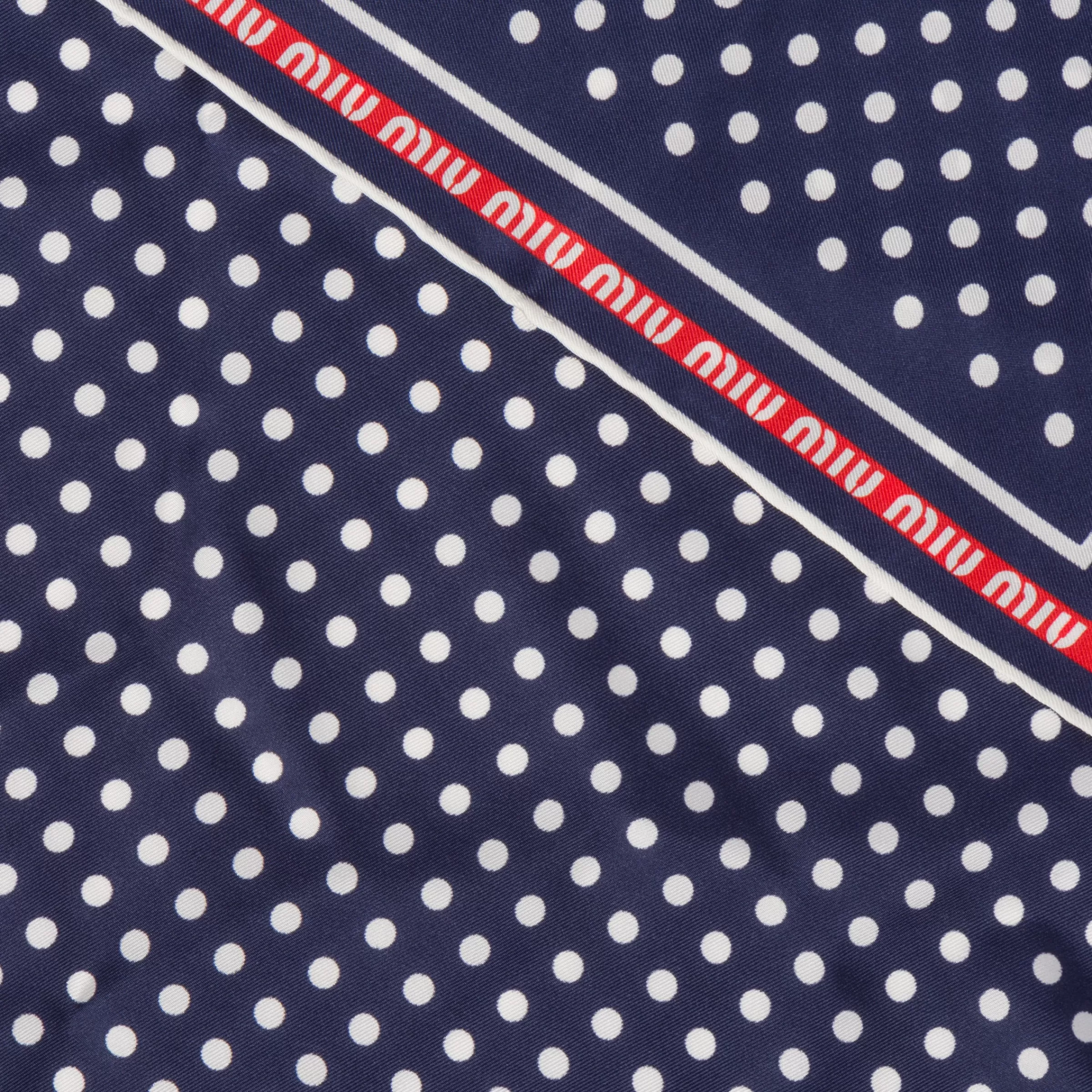 Miu Miu Printed Twill Scarf |