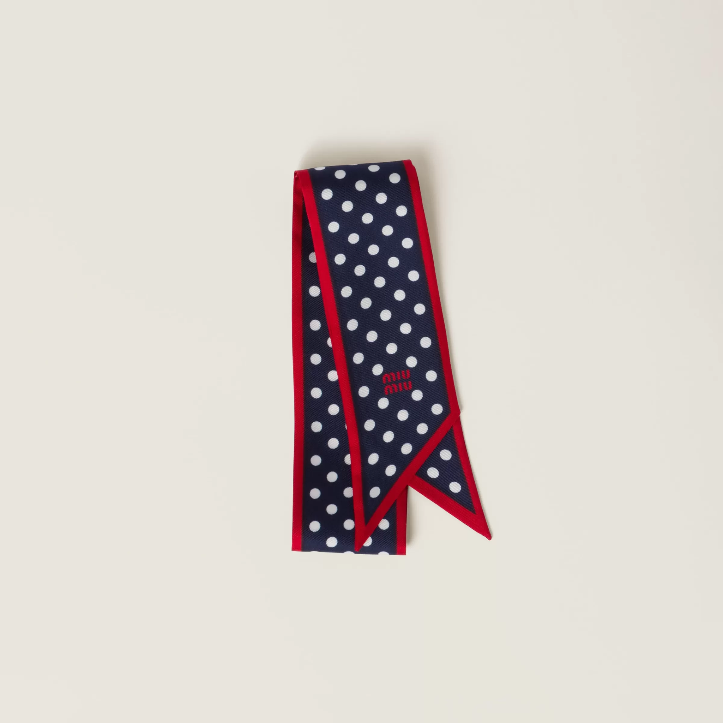 Miu Miu Printed Twill Scarf |