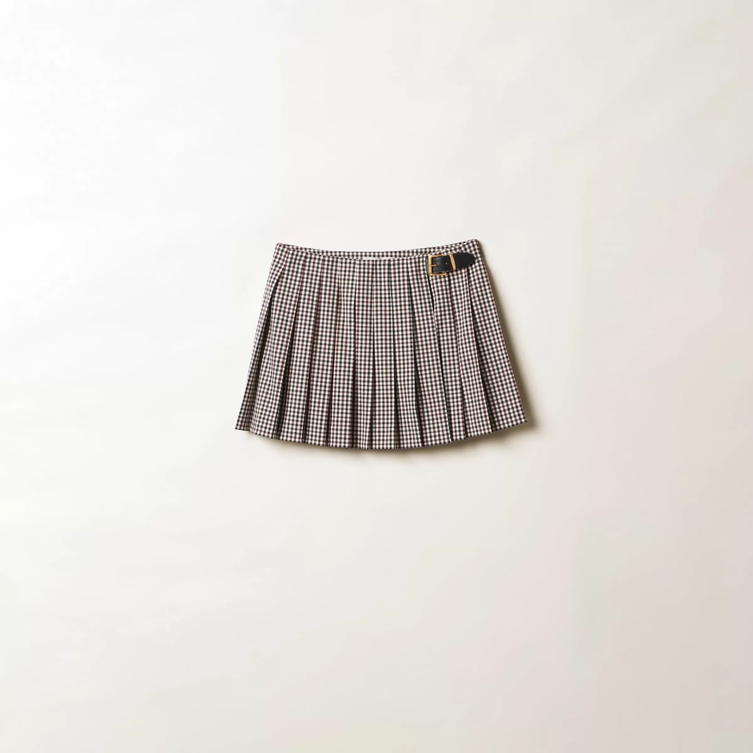 Miu Miu Gingham Check Skirt |