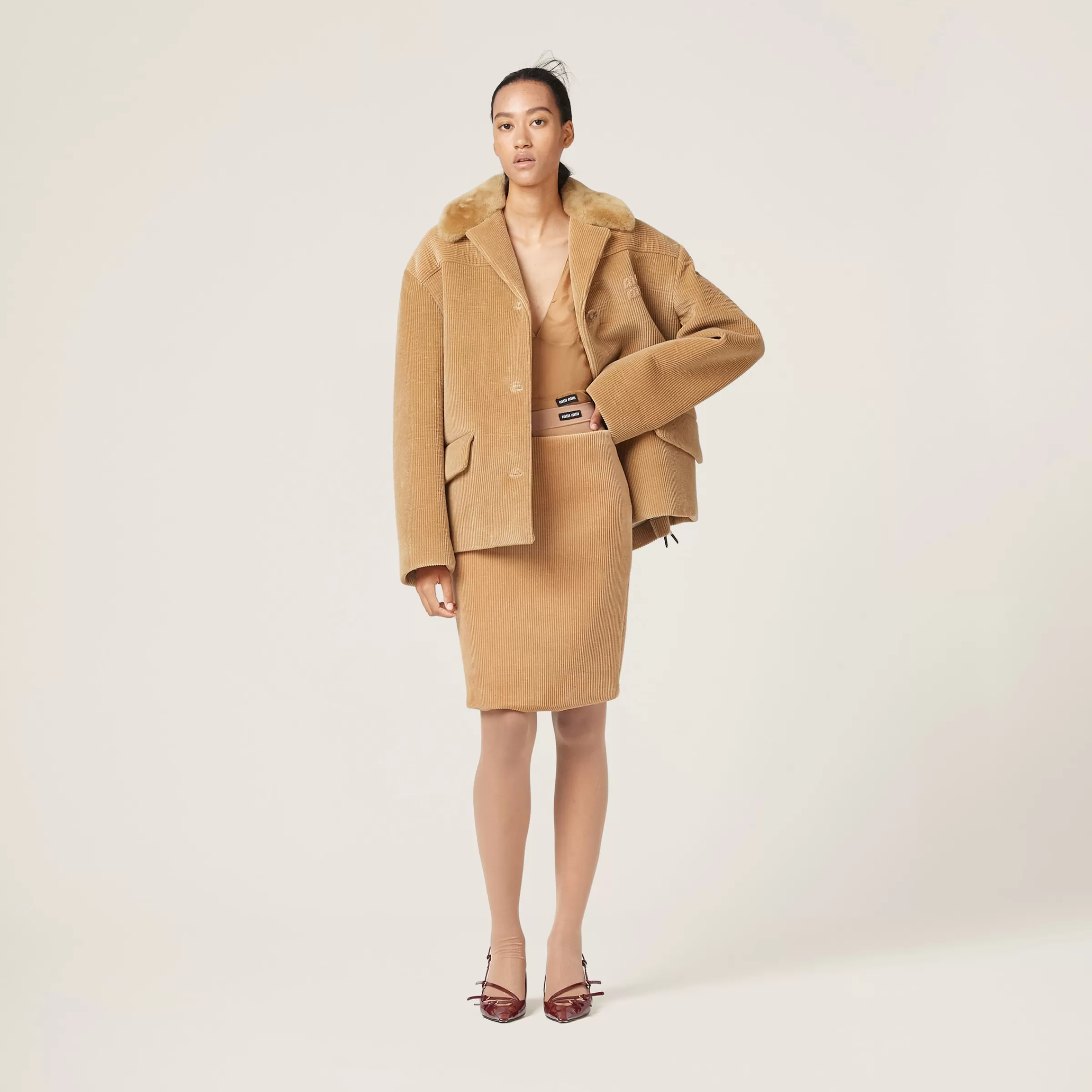 Miu Miu Corduroy Skirt |