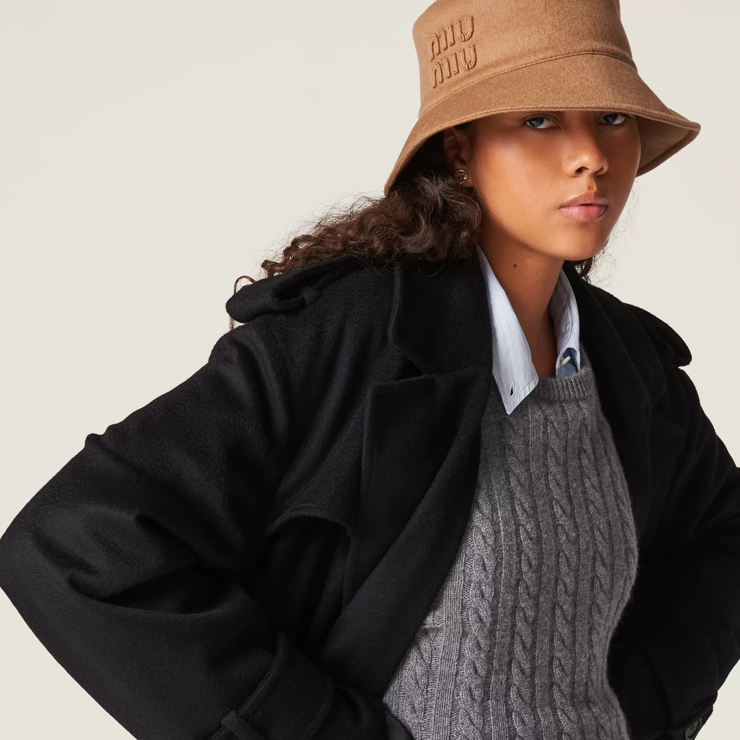 Miu Miu Wool Bucket Hat |