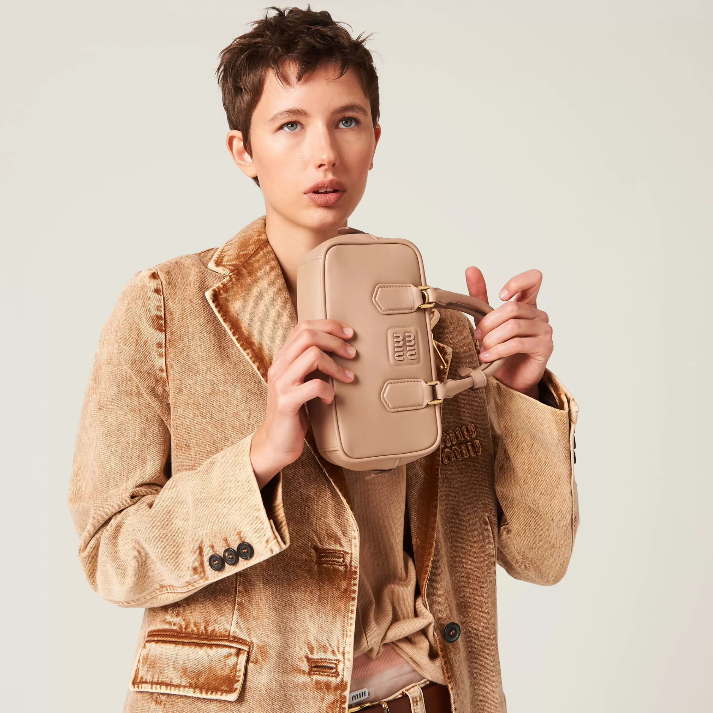 Miu Miu Arcadie Leather Bag |