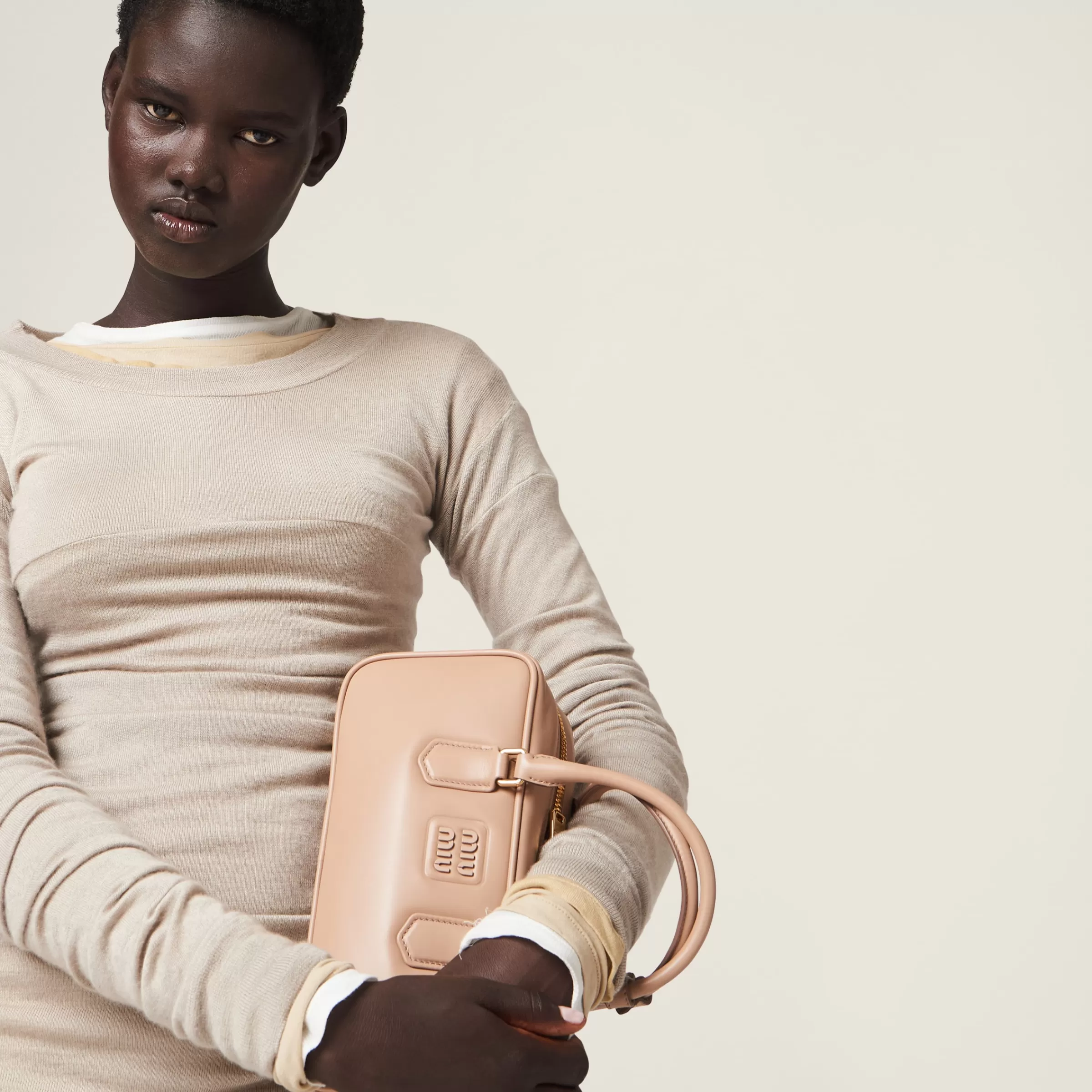 Miu Miu Arcadie Leather Bag |