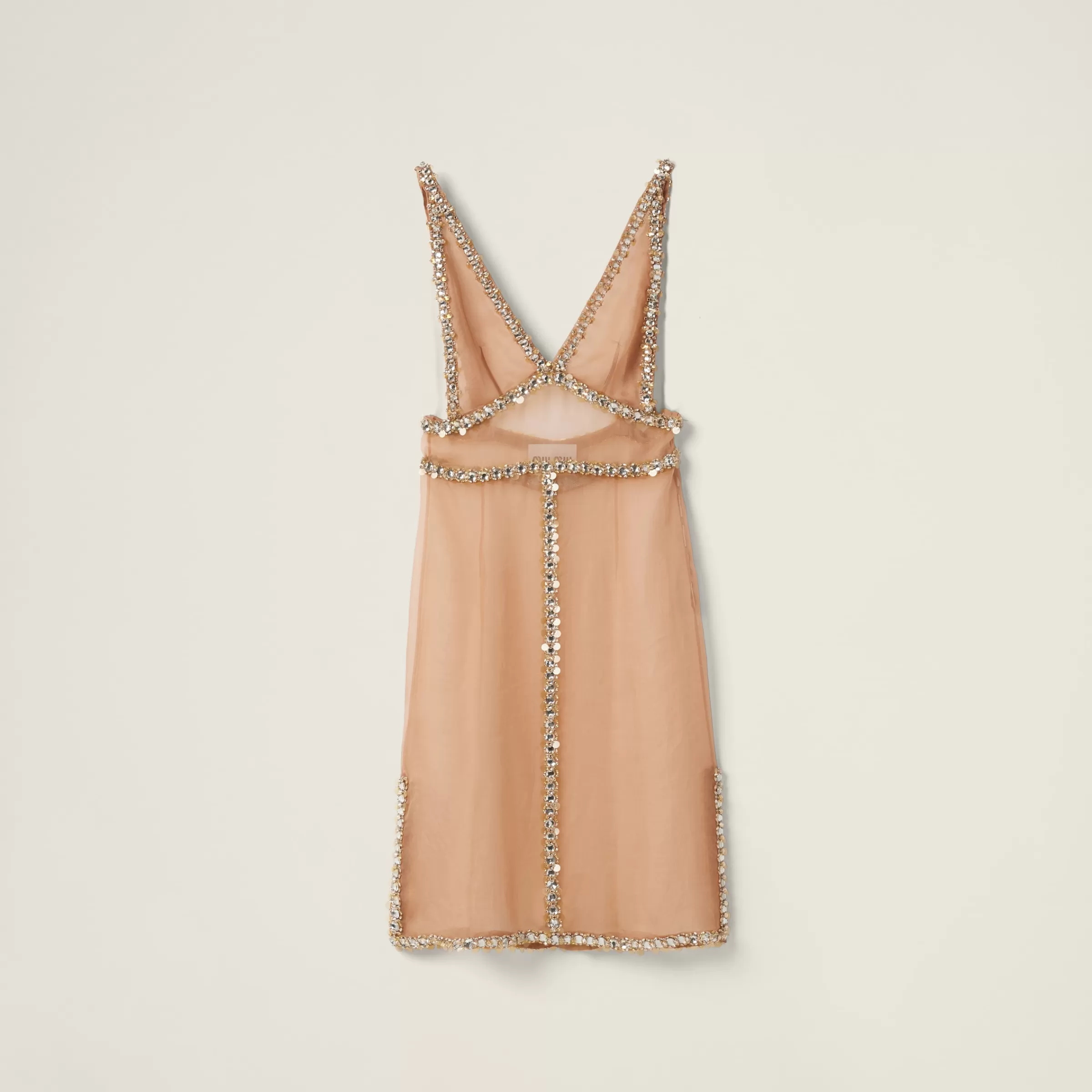 Miu Miu Embroidered Organza Dress |