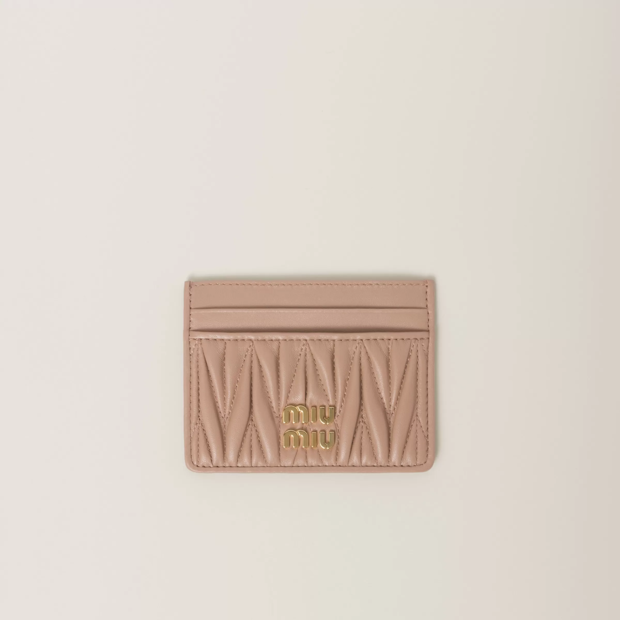 Miu Miu Matelassé Nappa Leather Card Holder |