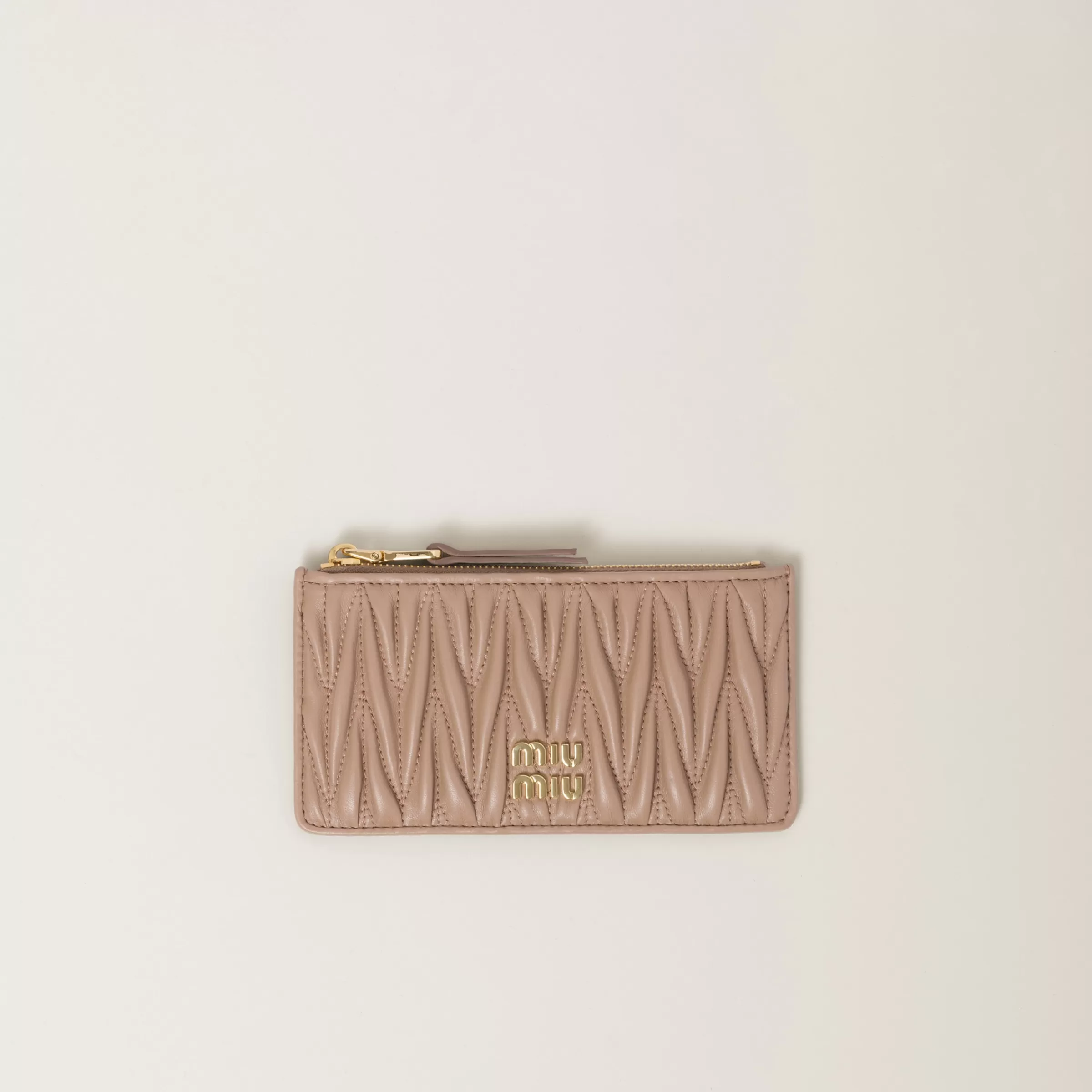 Miu Miu Matelassé Nappa Leather Envelope Wallet |