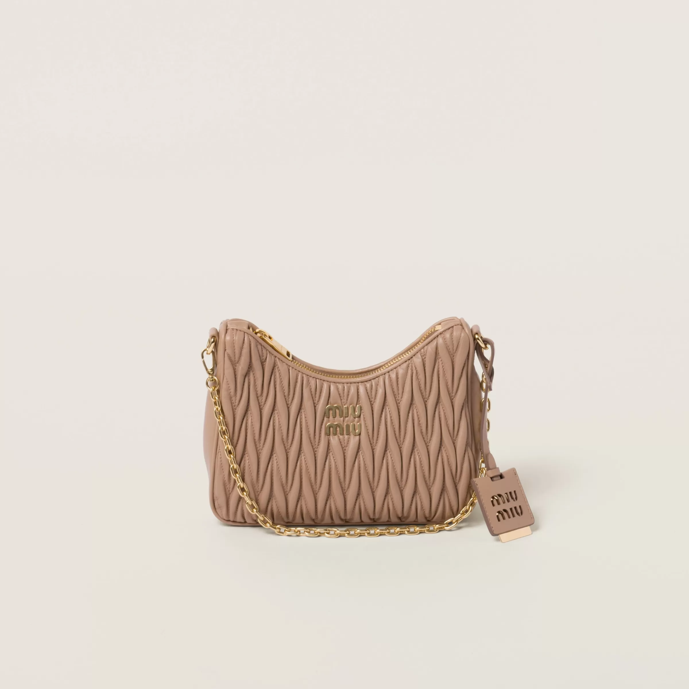 Miu Miu Matelassé Nappa Leather Shoulder Bag |