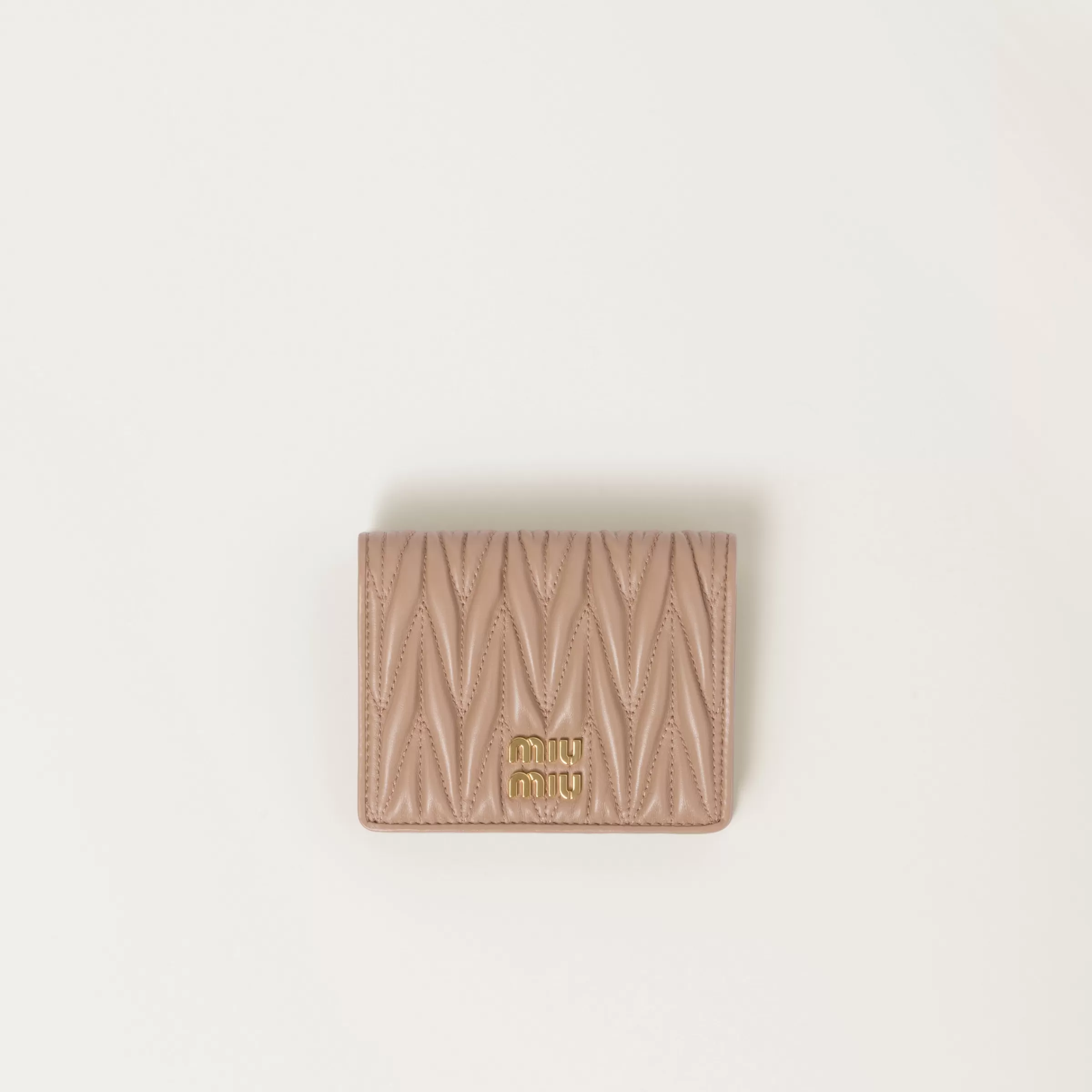 Miu Miu Small Matelassé Nappa Leather Wallet |