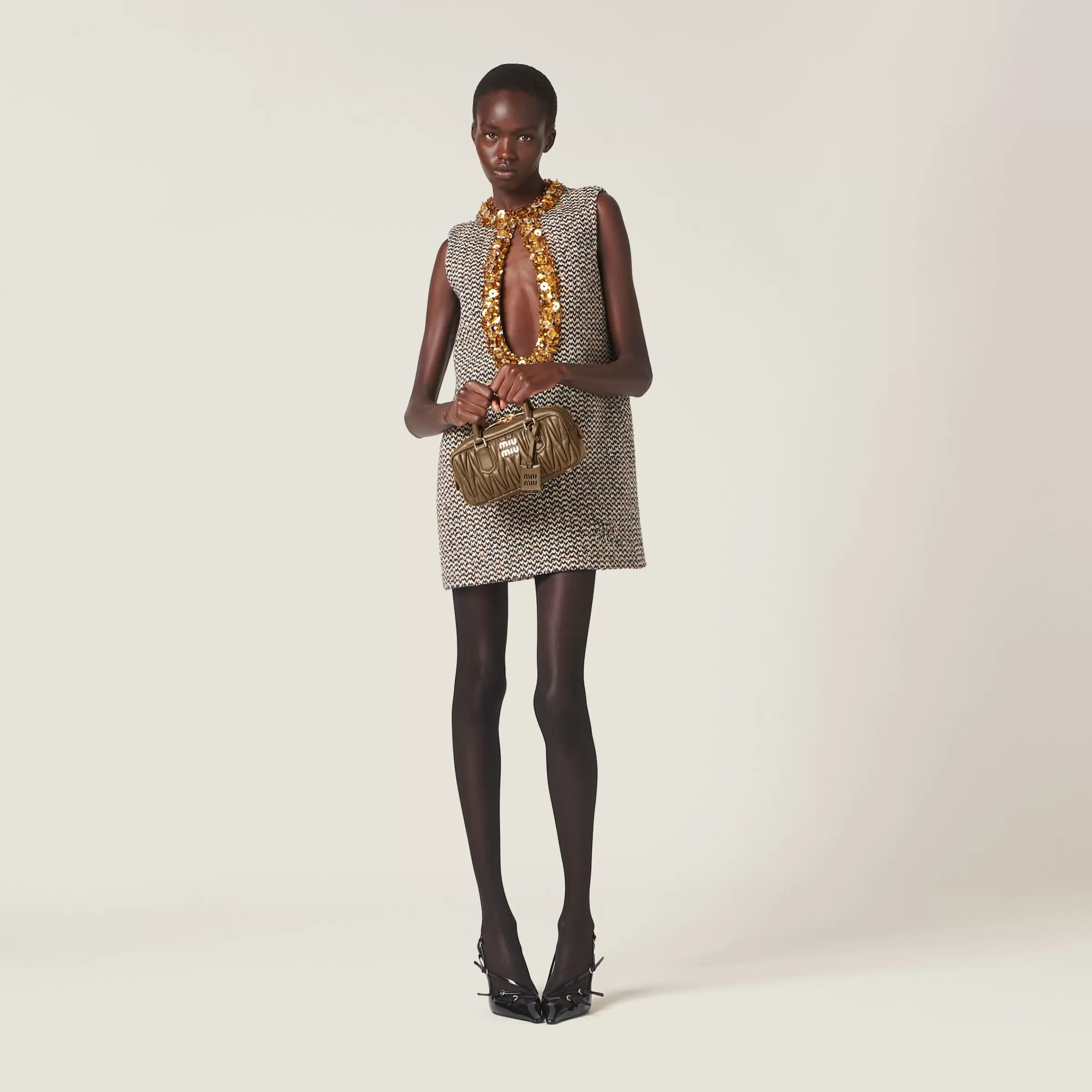 Miu Miu Arcadie Matelassé Nappa Leather Bag |
