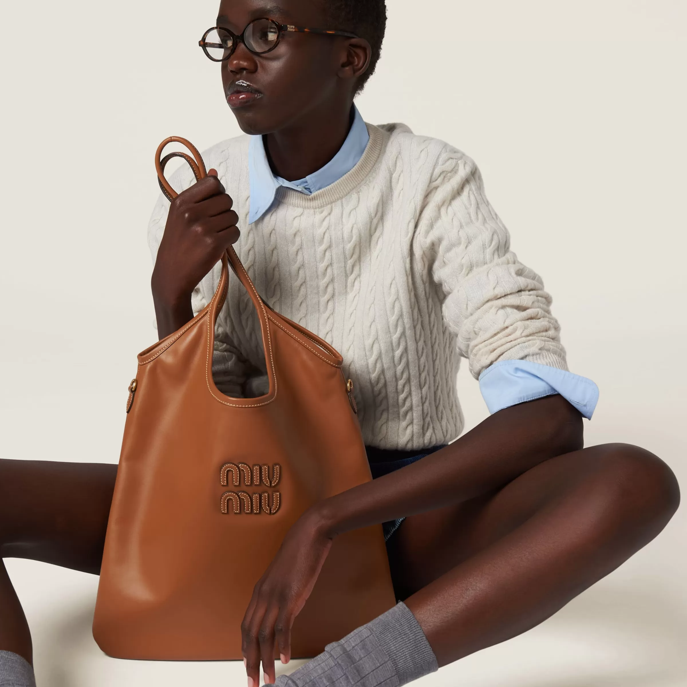 Miu Miu Ivy Leather Bag |