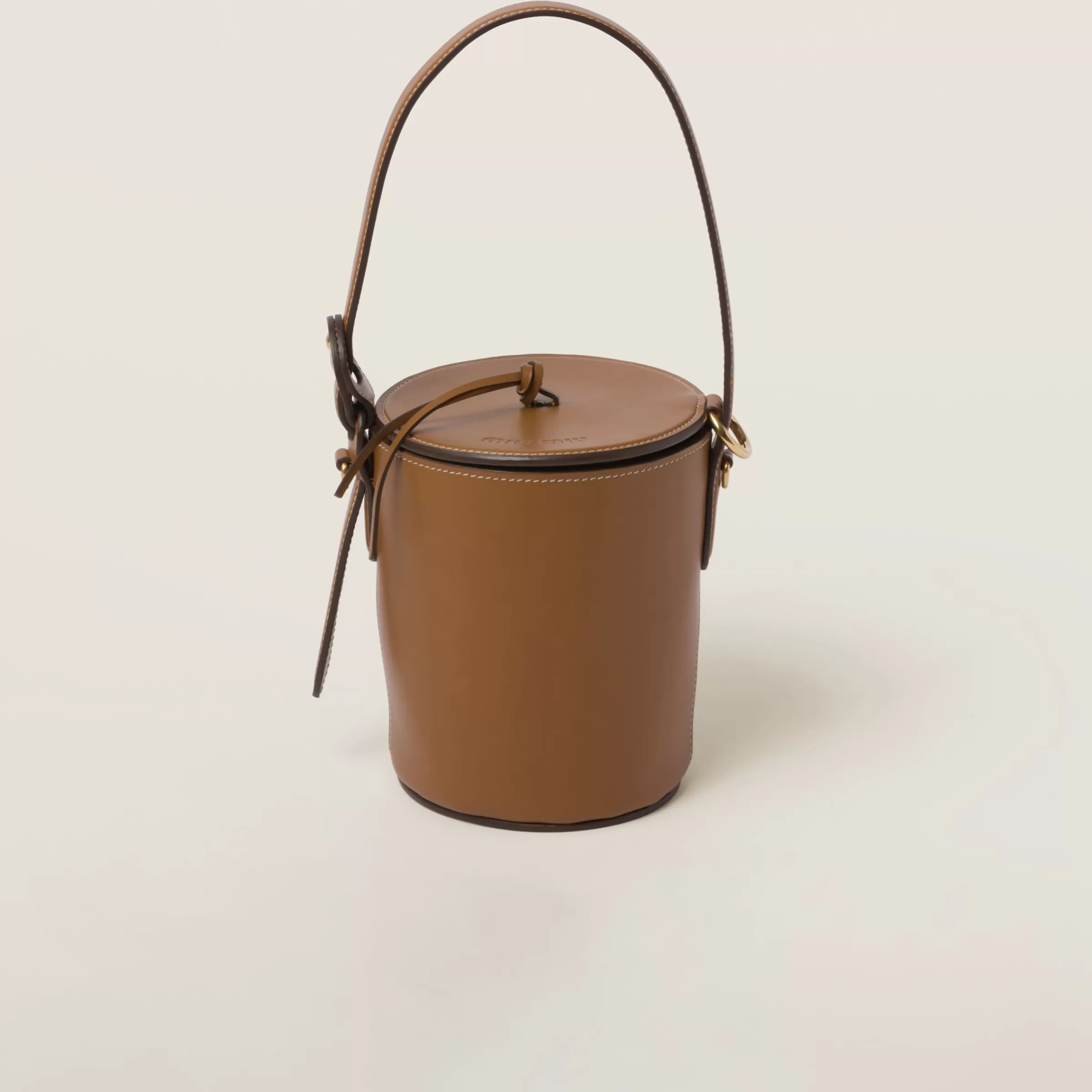 Miu Miu Leather Bucket Bag |