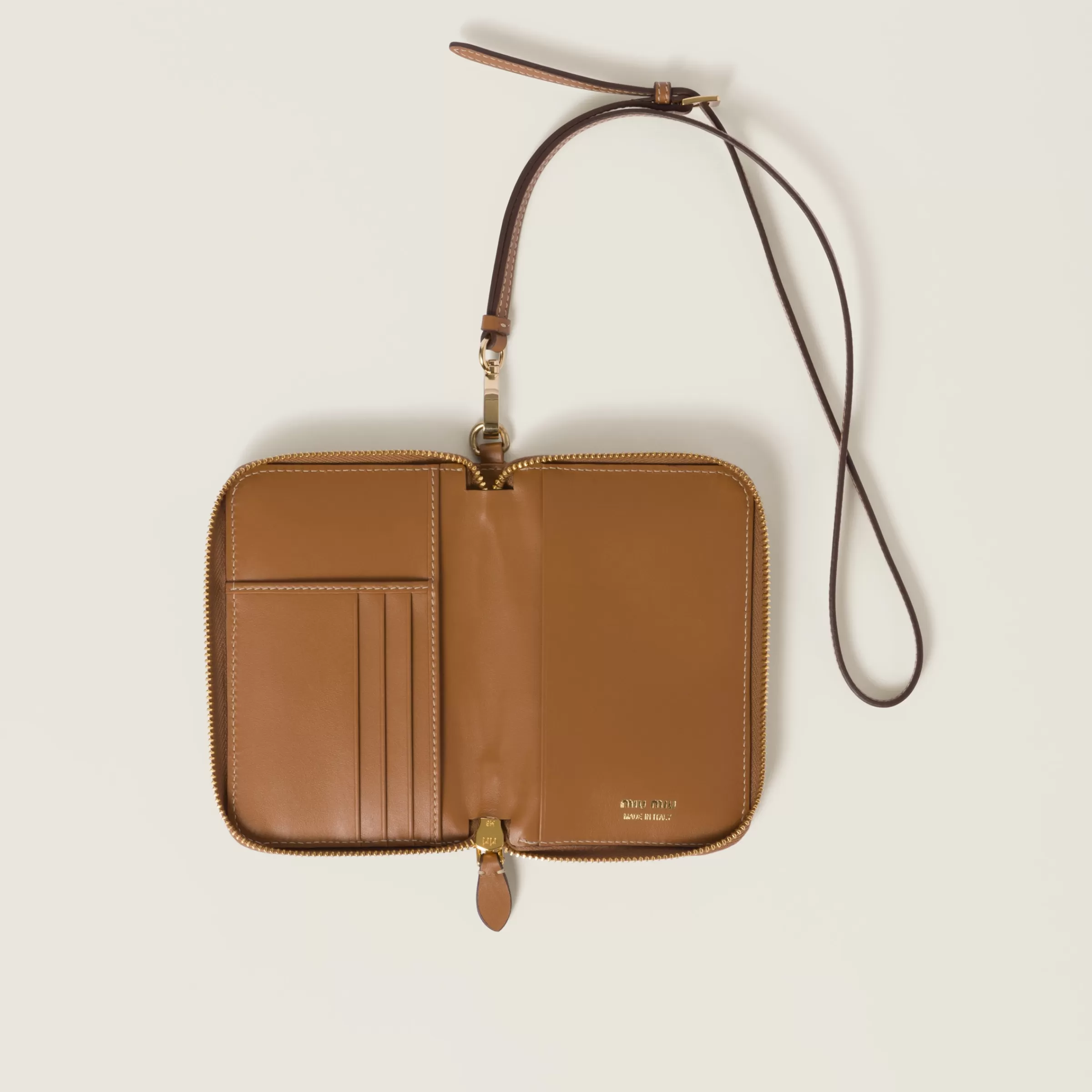 Miu Miu Leather Passport Holder |