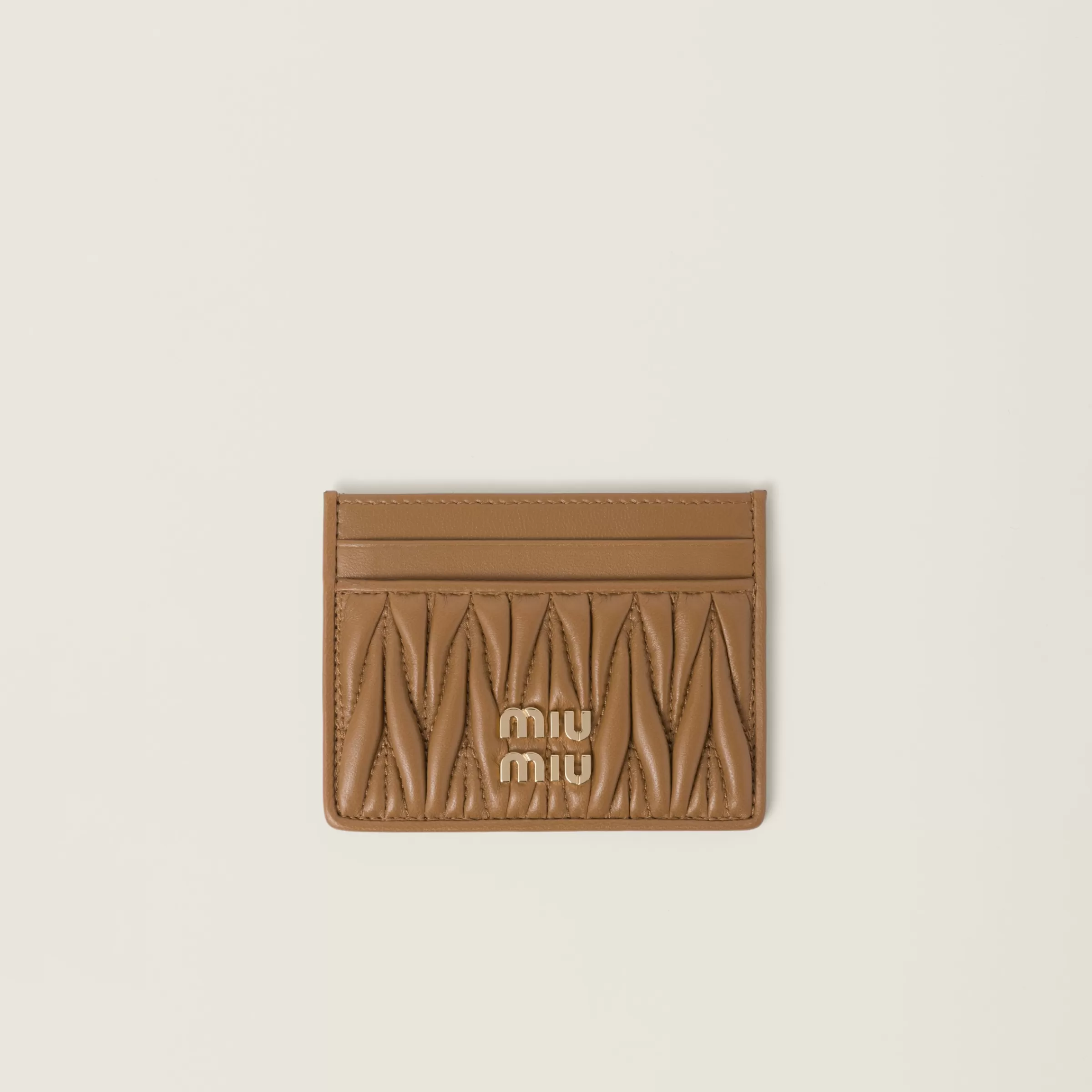 Miu Miu Matelassé Nappa Leather Card Holder |