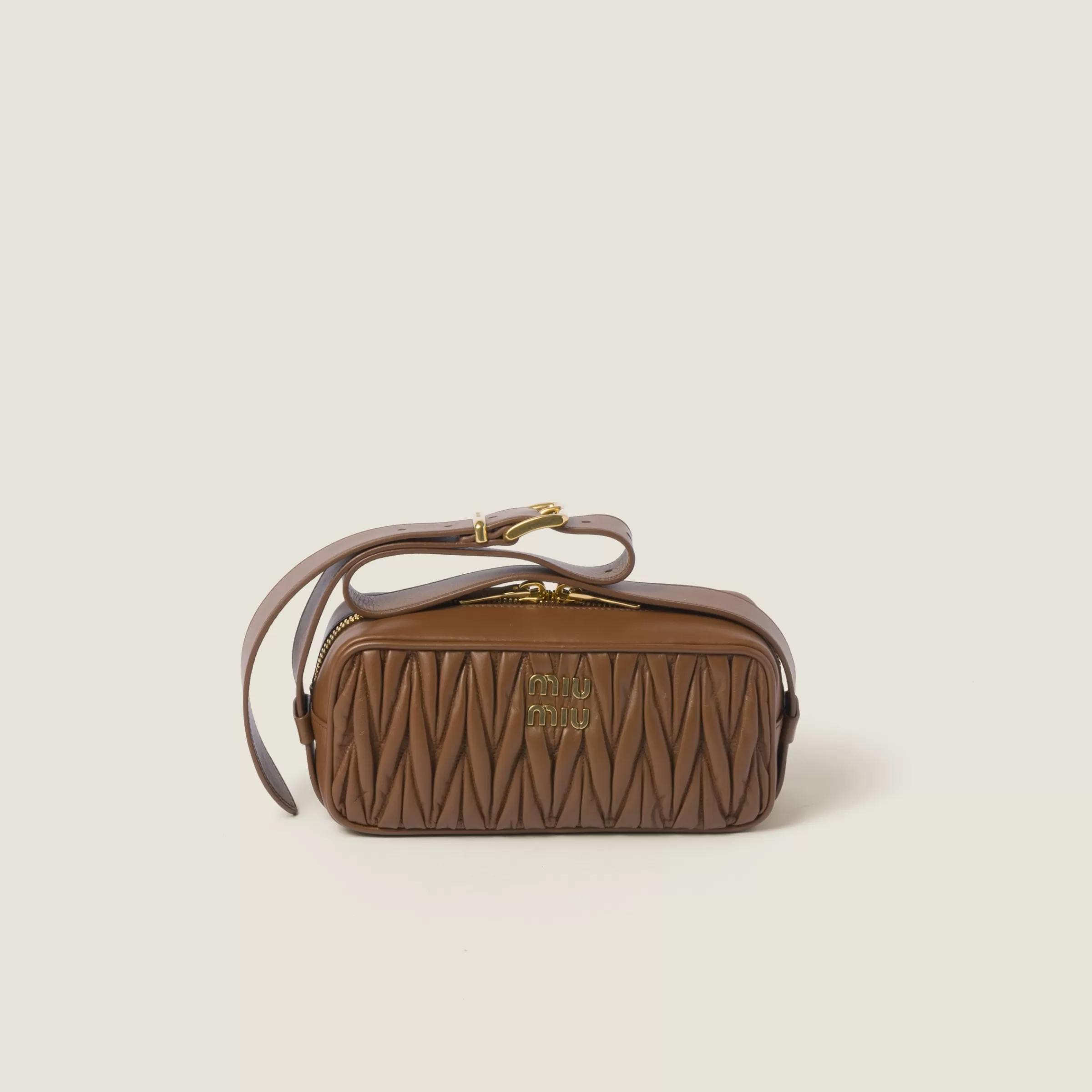 Miu Miu Matelassé Nappa Leather Shoulder Bag |