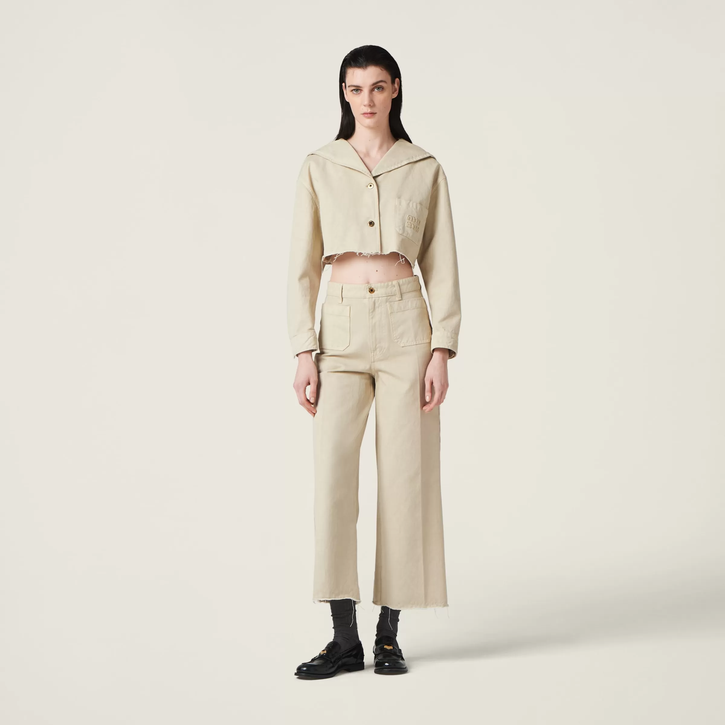 Miu Miu Gabardine Blouson Jacket |