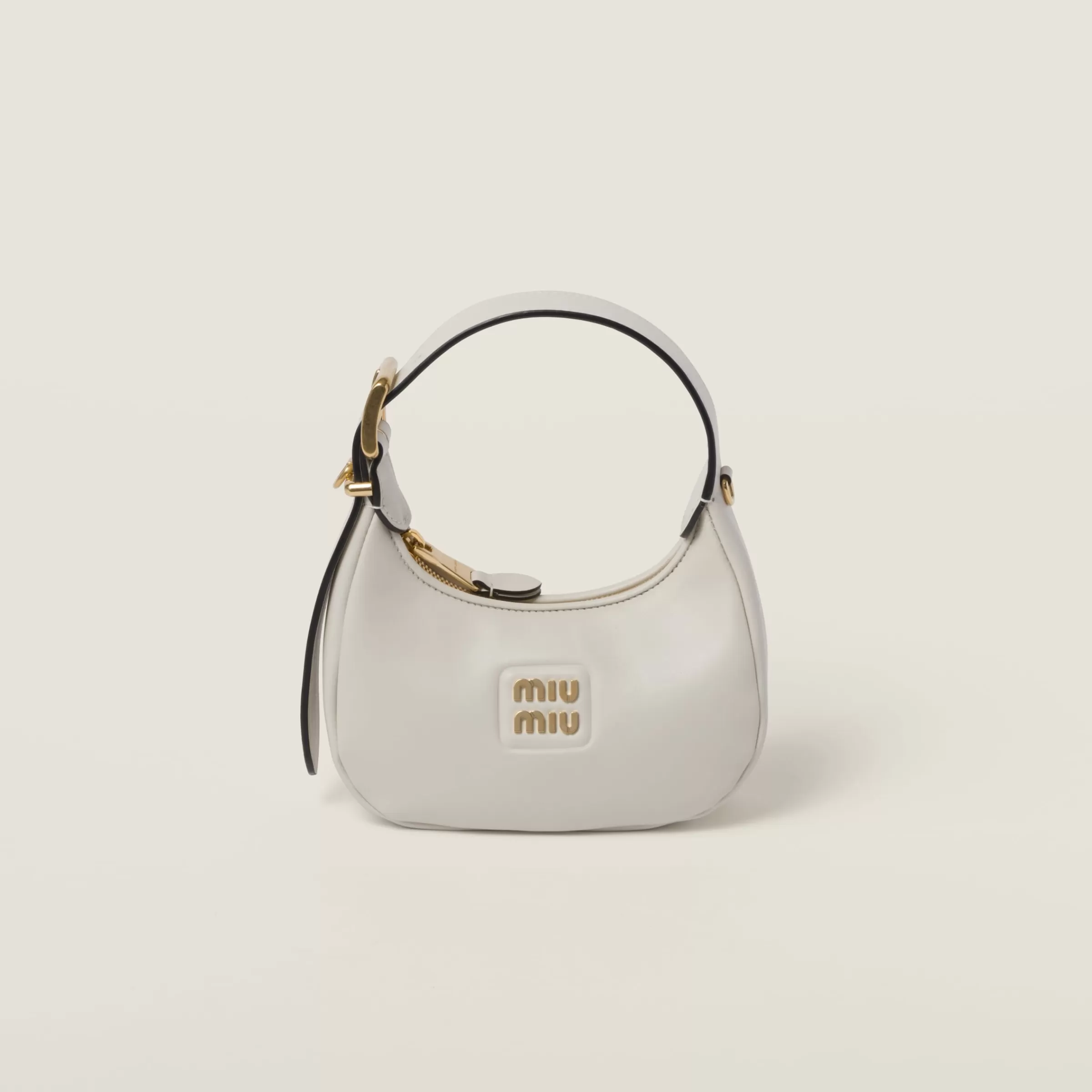 Miu Miu Leather Hobo Bag |