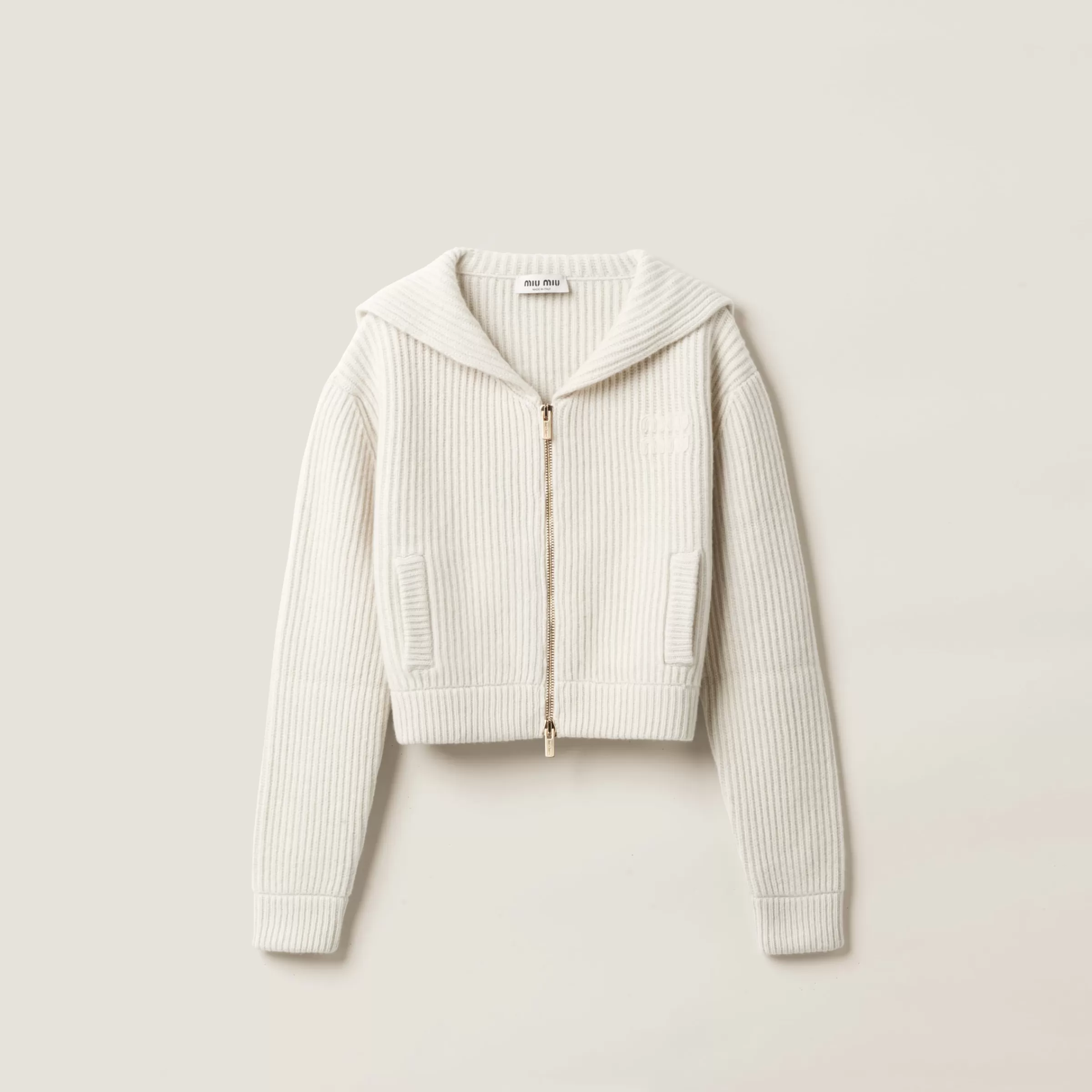 Miu Miu Wool And Cashmere Knit Cardigan |
