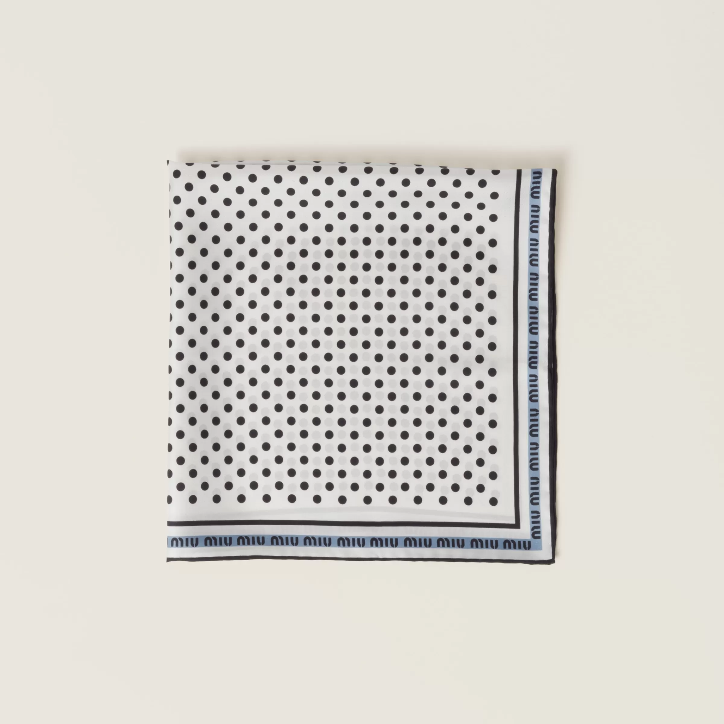 Miu Miu Printed Twill Scarf |