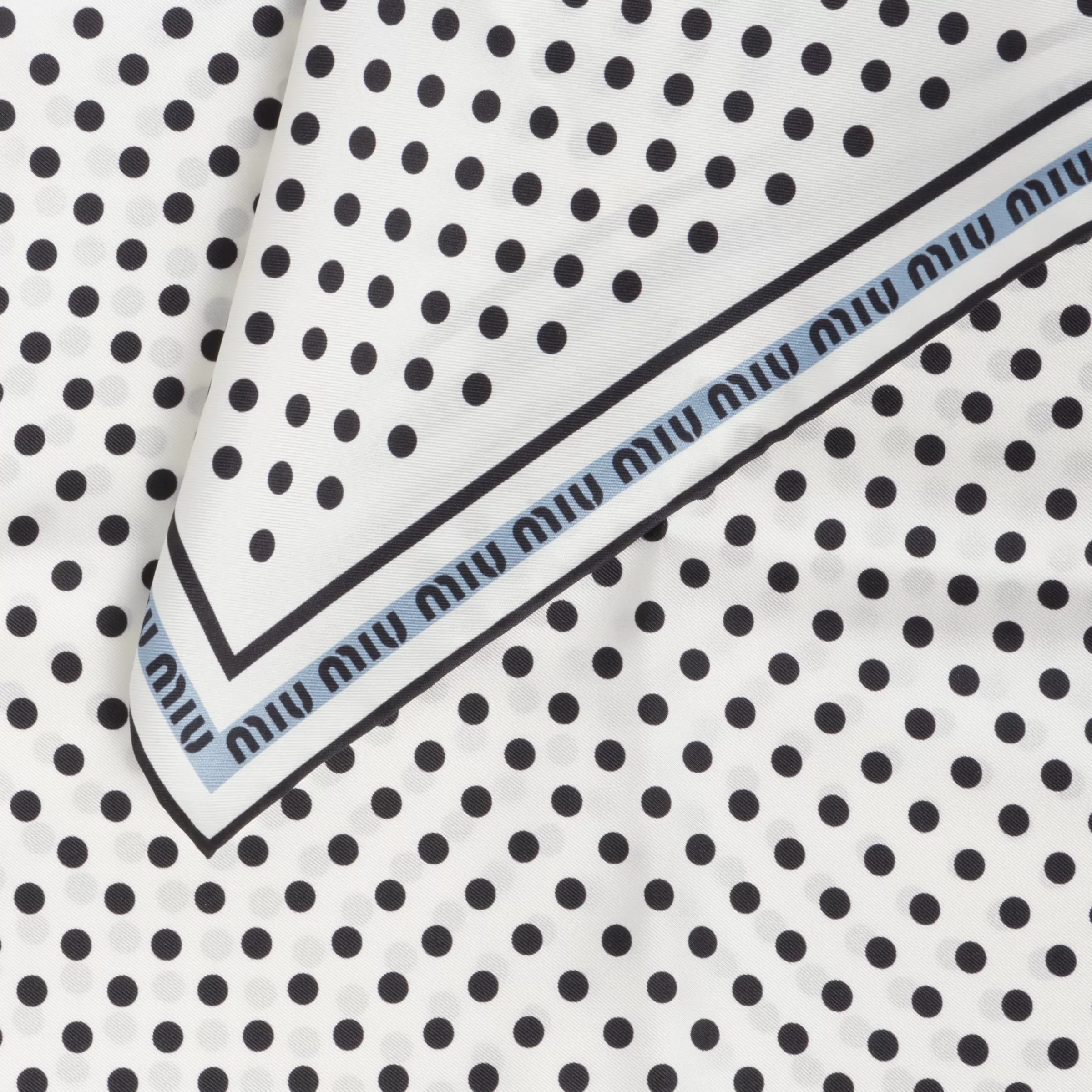 Miu Miu Printed Twill Scarf |