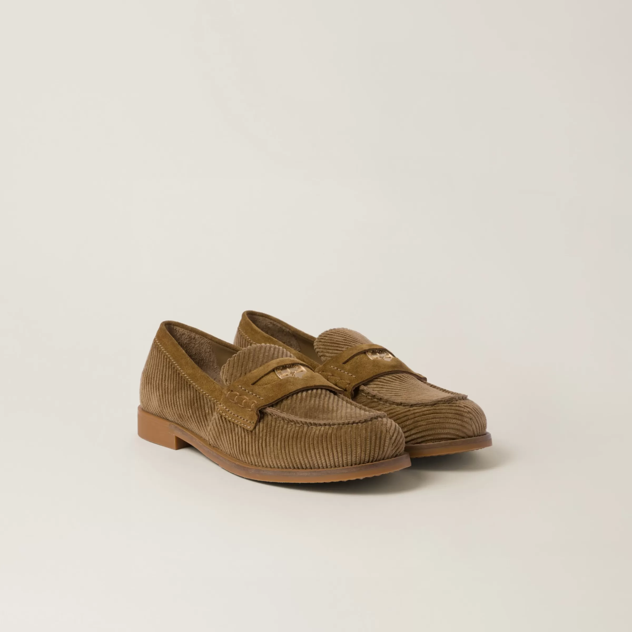 Miu Miu Corduroy Loafers |