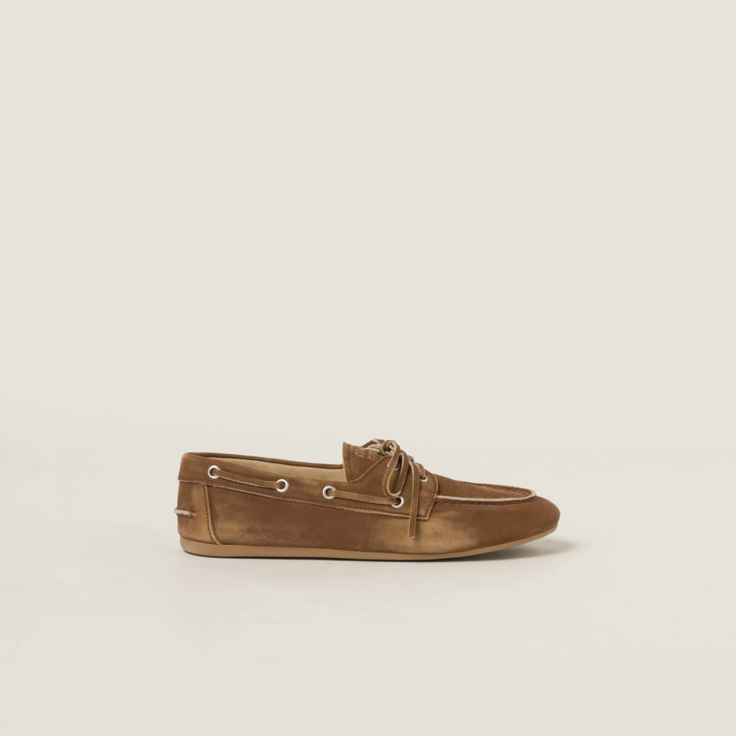 Miu Miu Faded Unlined Suede Loafers |
