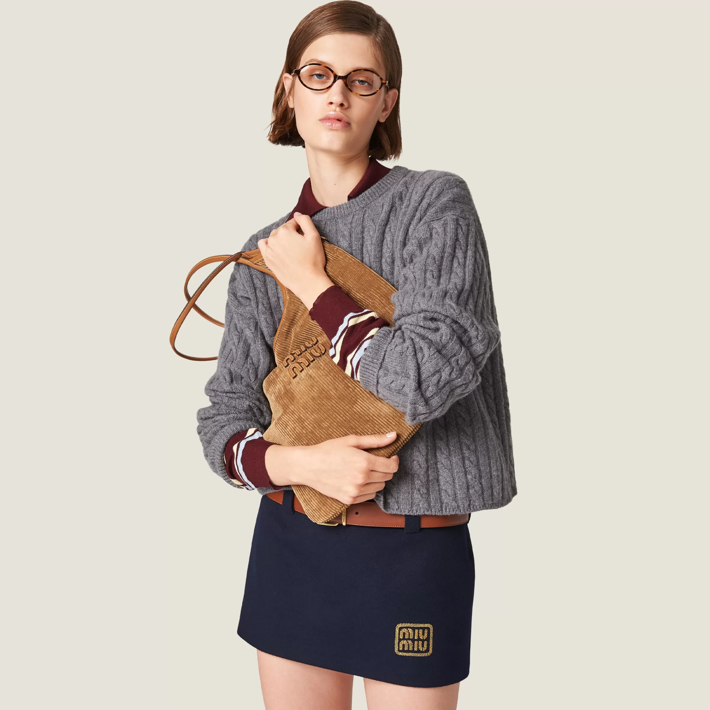 Miu Miu Ivy Corduroy Bag |