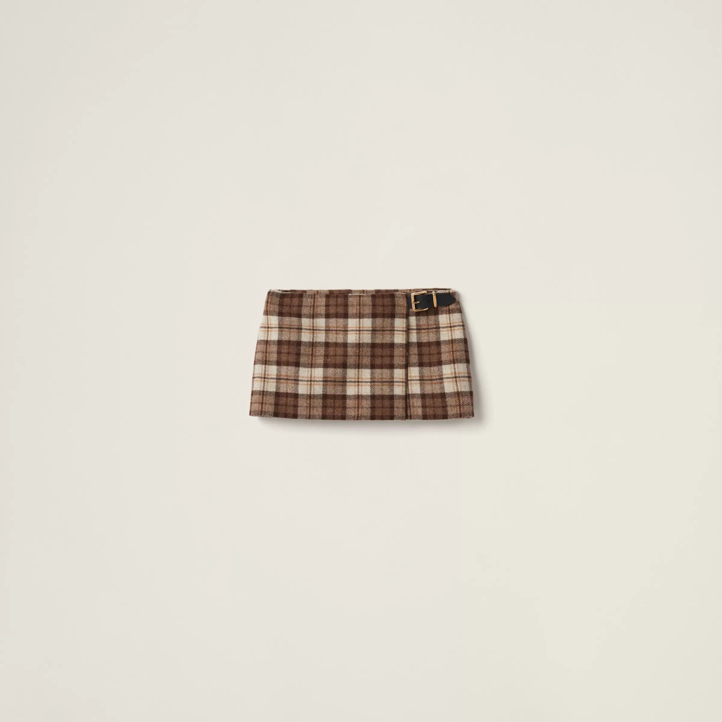 Miu Miu Check Miniskirt |