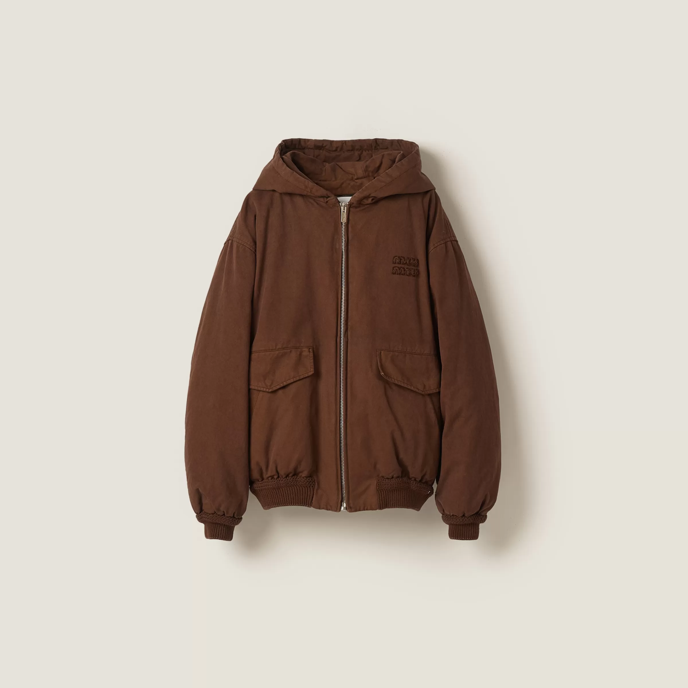 Miu Miu Gabardine Down Jacket |