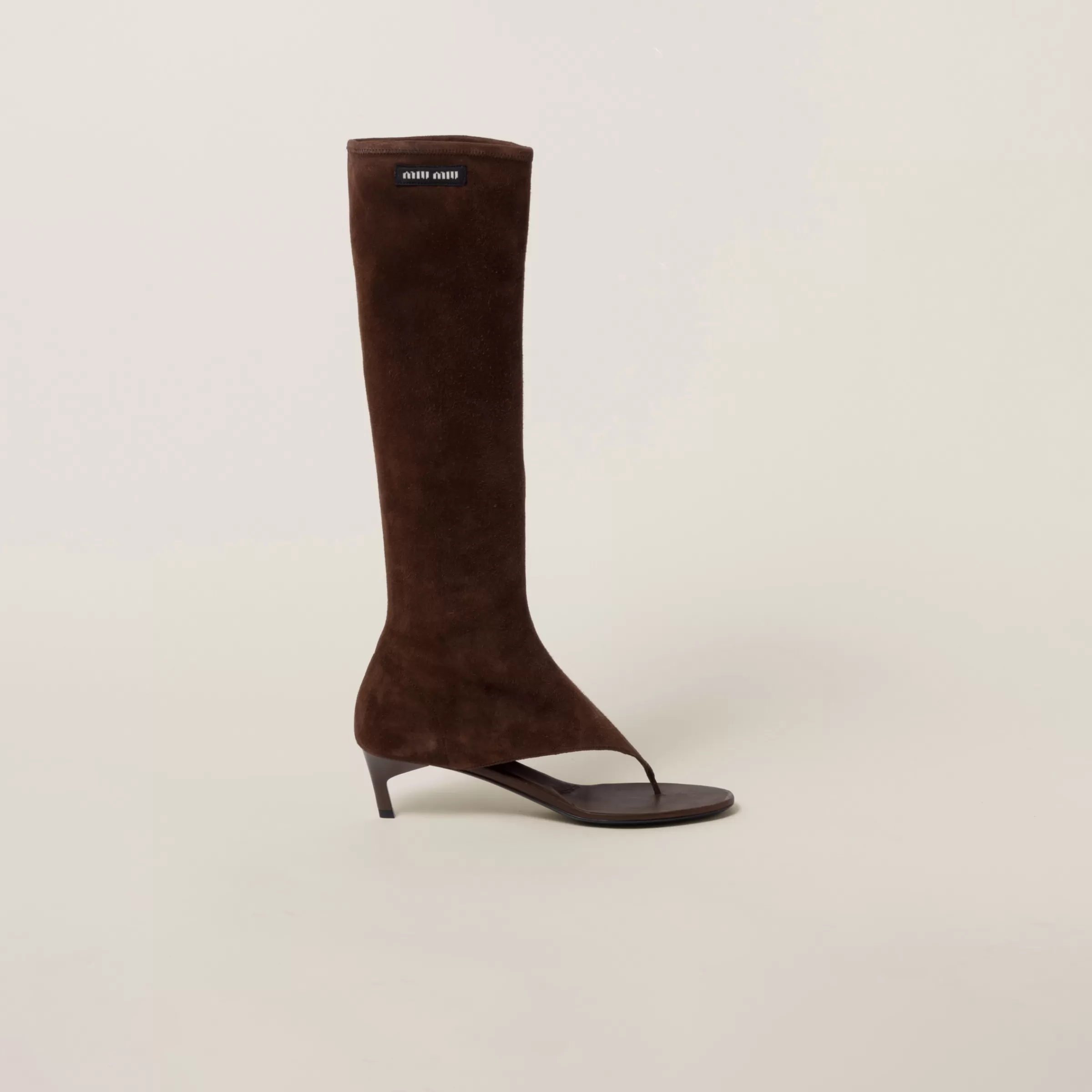 Miu Miu Suede Thong Boots |