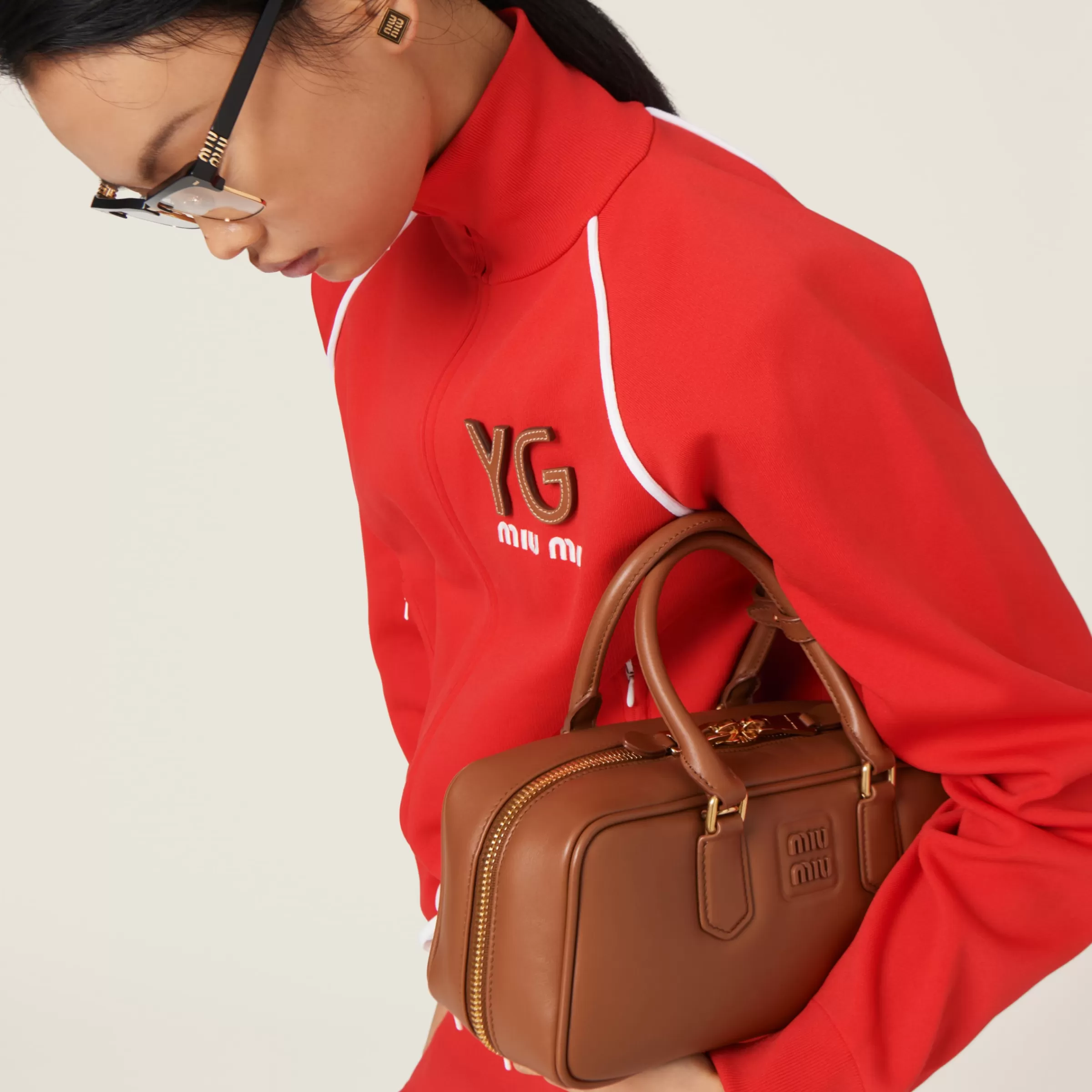 Miu Miu Arcadie Leather Bag |